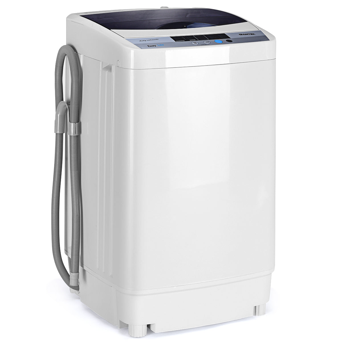 KUPPET Mini Portable Washing Machine for Compact Laundry, 7.7lbs Capacity,  Small Semi-Automatic Compact Washer with Timer Control Single Translucent