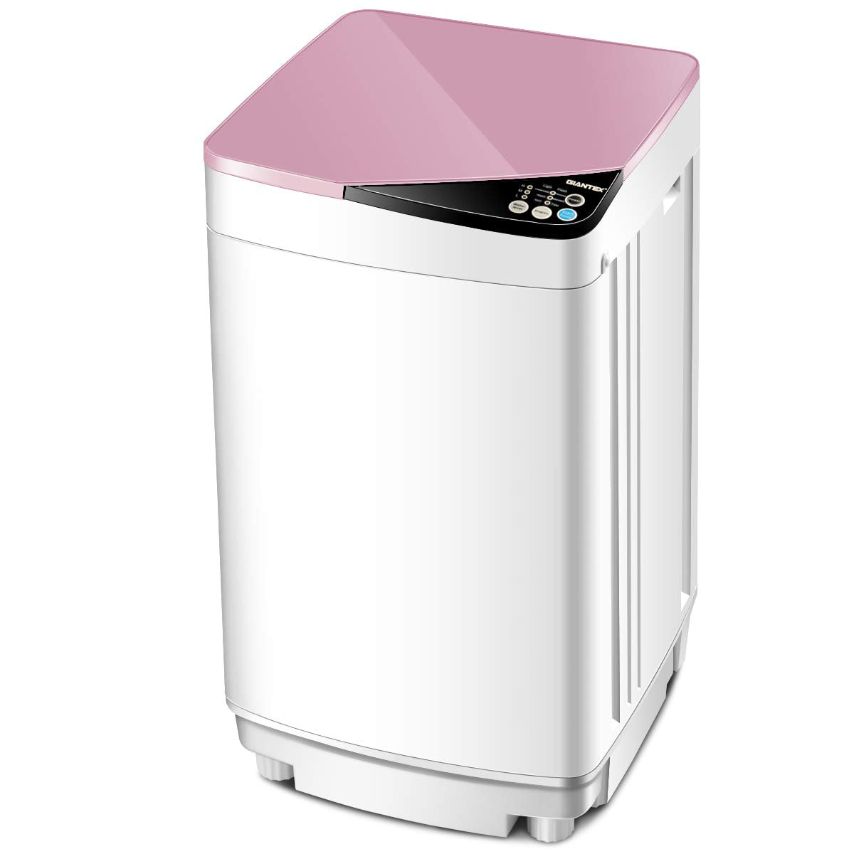 Costway Portable Full-Automatic Laundry Washing Machine 8.8lbs Spin Washer  W/ Drain Pump 