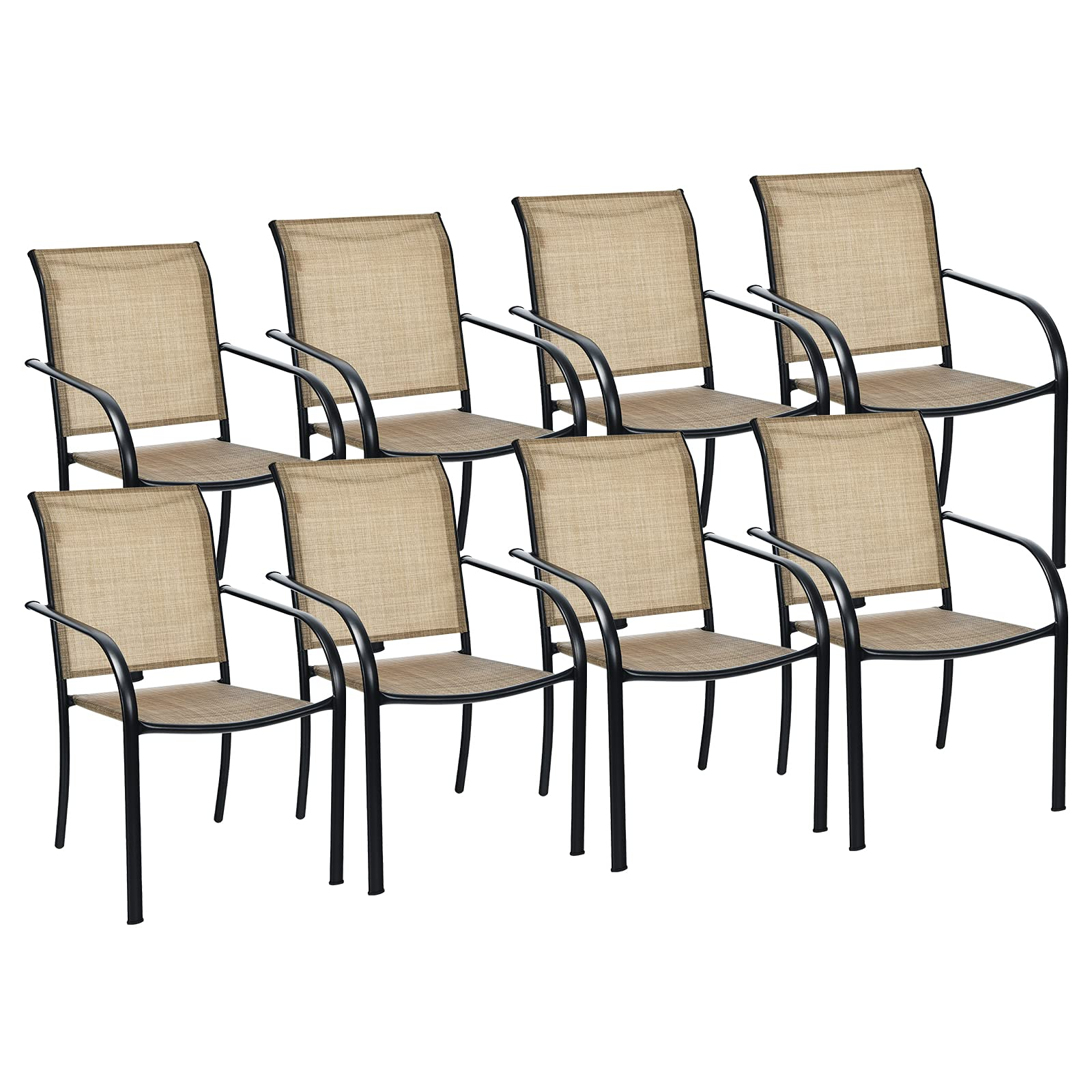 Giantex Outdoor Chairs with Breathable Fabric