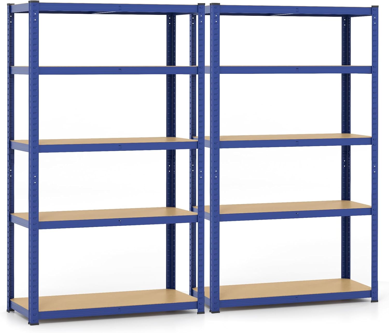 Giantex 5-Tier Metal Utility Shelves, Garage Storage Shelving Unit w/Adjustable Height, 2200 LBS Total Load Capacity