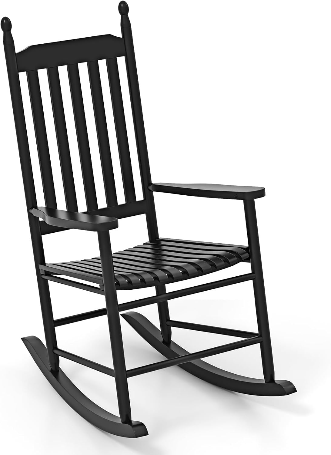 Giantex Outdoor Rocking Chair Set, All Weather Patio Rocker w/Solid Rocking Base & High-Back