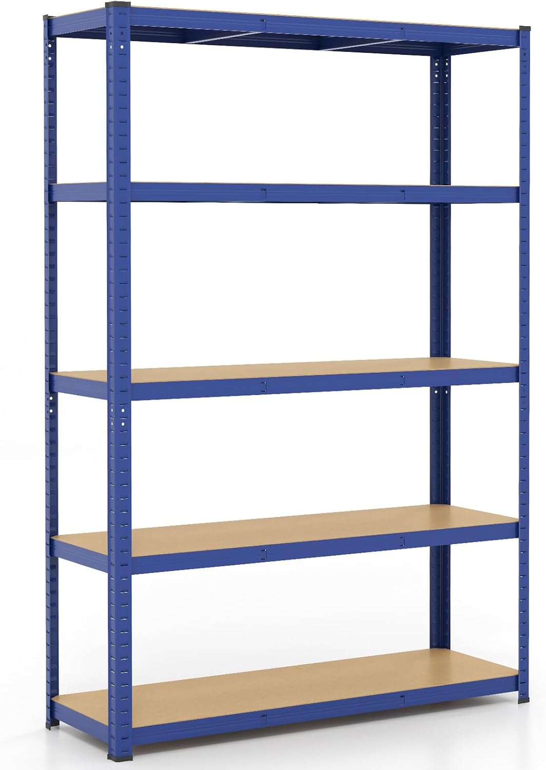 Giantex 5-Tier Metal Utility Shelves, Garage Storage Shelving Unit w/Adjustable Height, 2200 LBS Total Load Capacity