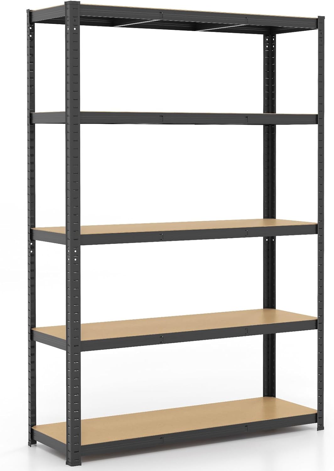 Giantex 5-Tier Metal Utility Shelves, Garage Storage Shelving Unit w/Adjustable Height, 2200 LBS Total Load Capacity