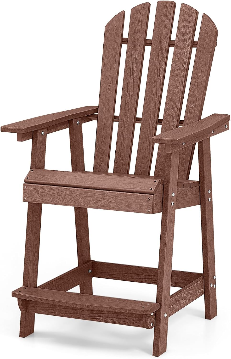 Giantex HDPE Tall Adirondack Chair, 24.5”H Counter Height Bar Stool