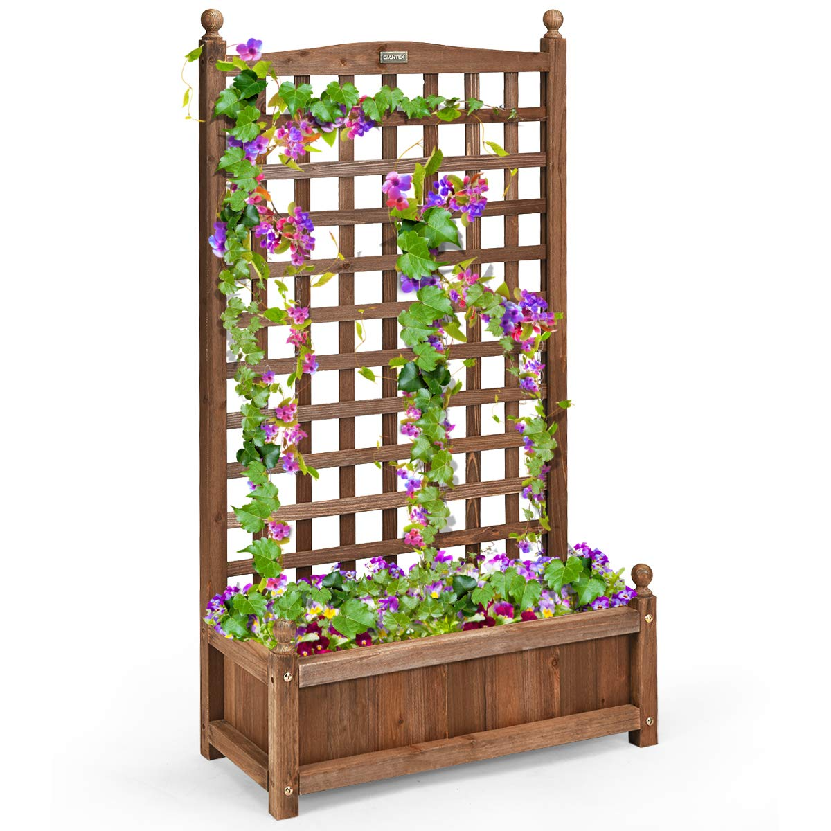 Wood Free Standing Plant Raised Bed