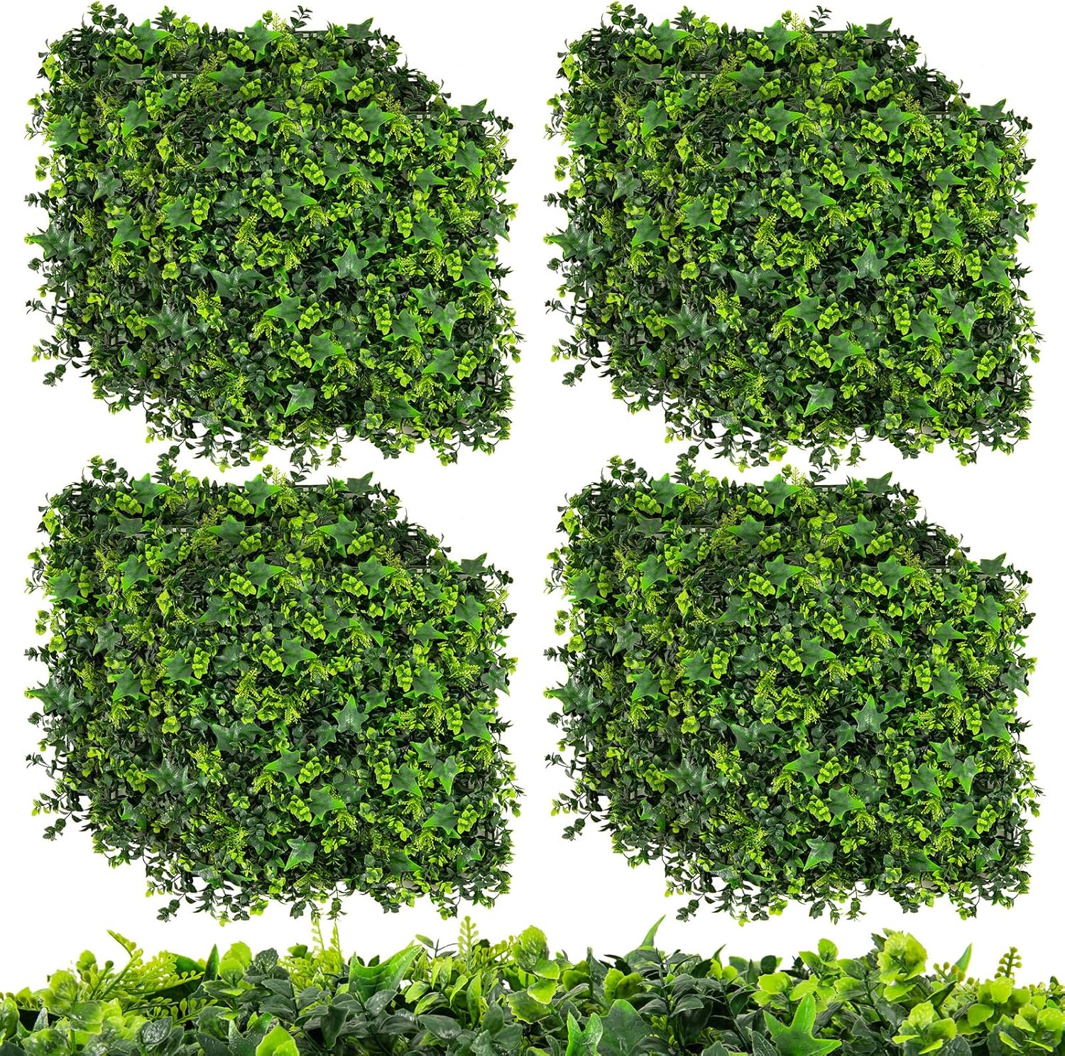 Giantex 12PCS 20" x 20" Artificial Boxwood Panels Garden Privacy Fence Screen