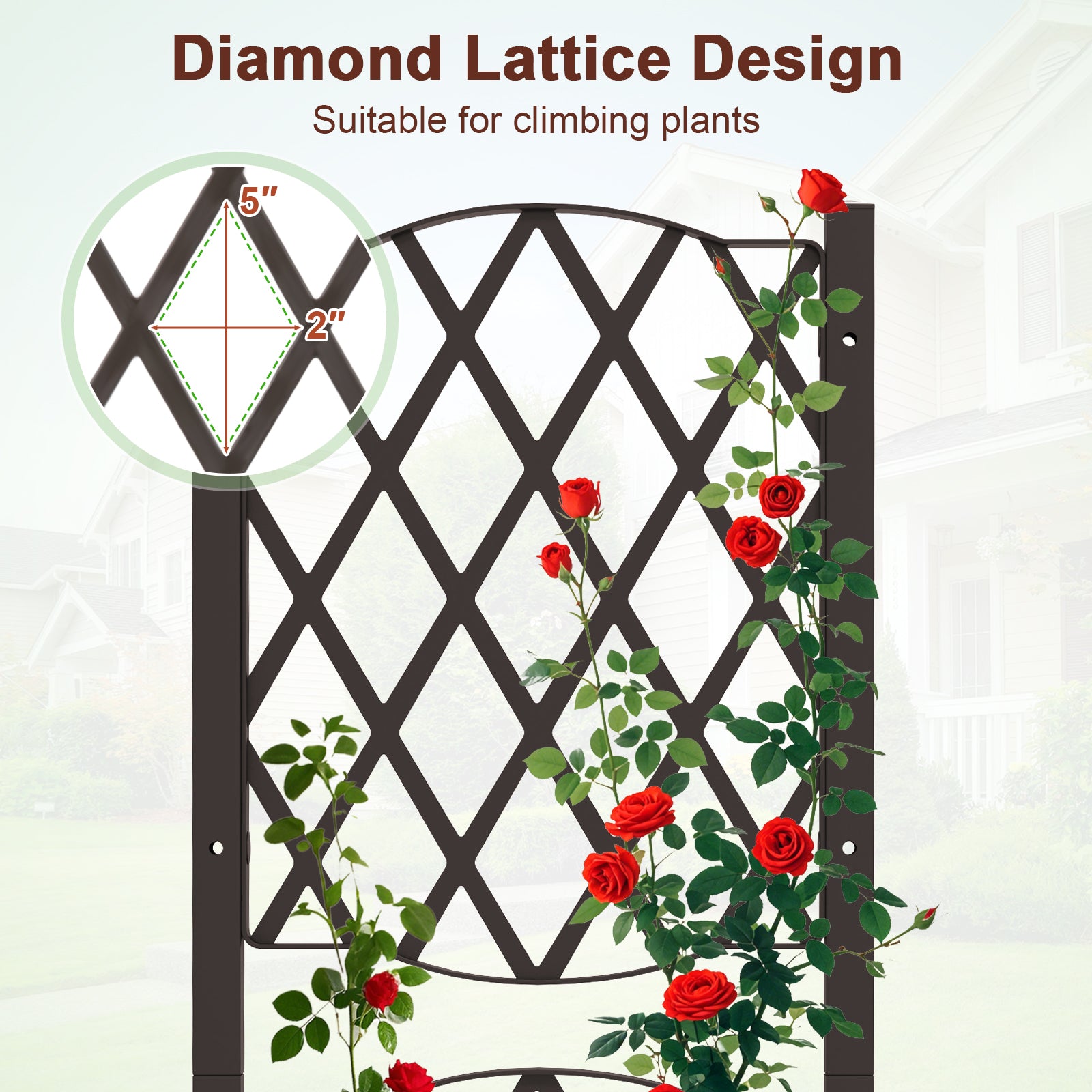 Giantex Raised Garden Bed with Trellis