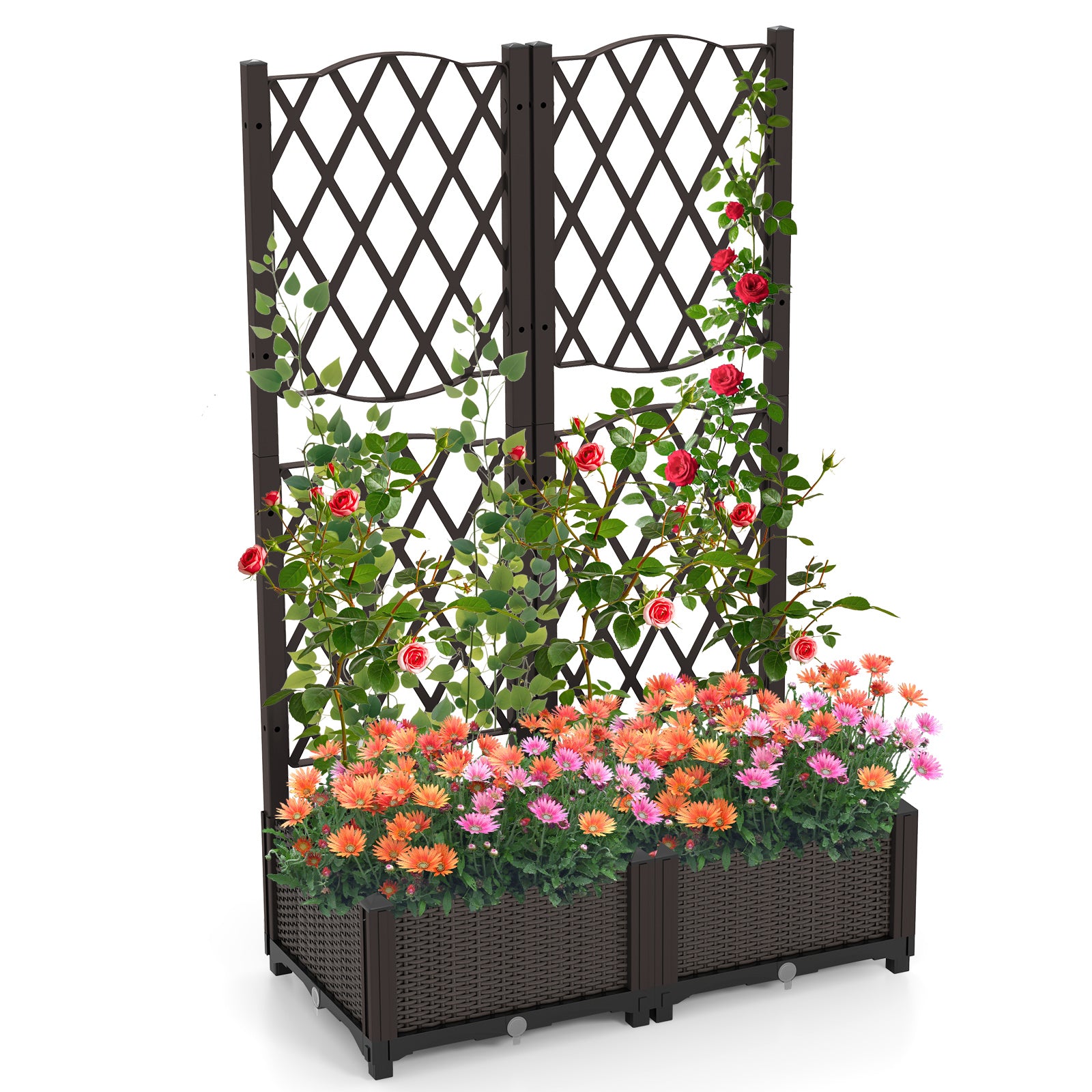 Giantex Raised Garden Bed with Trellis