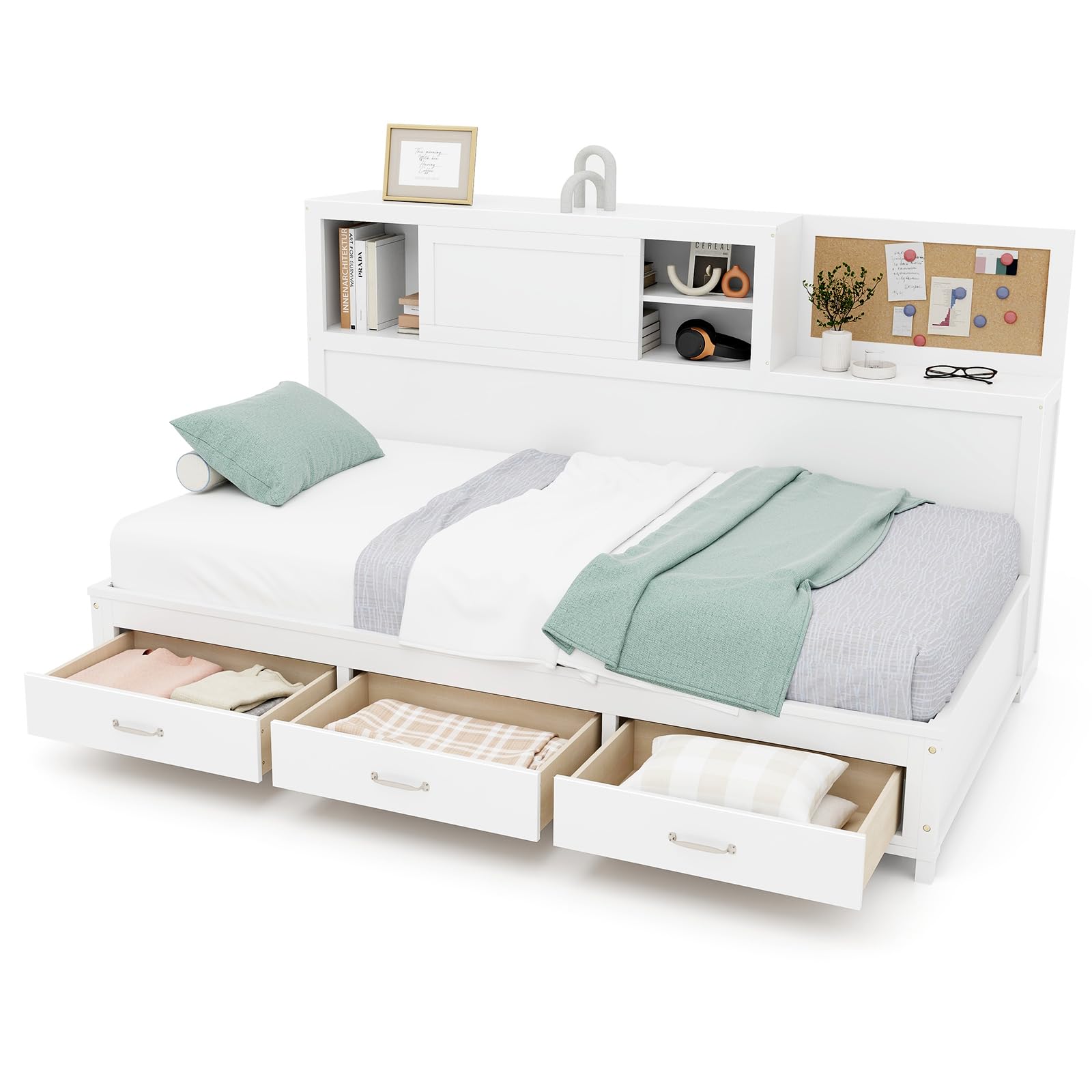 Giantex Daybed with 3 Storage Drawers