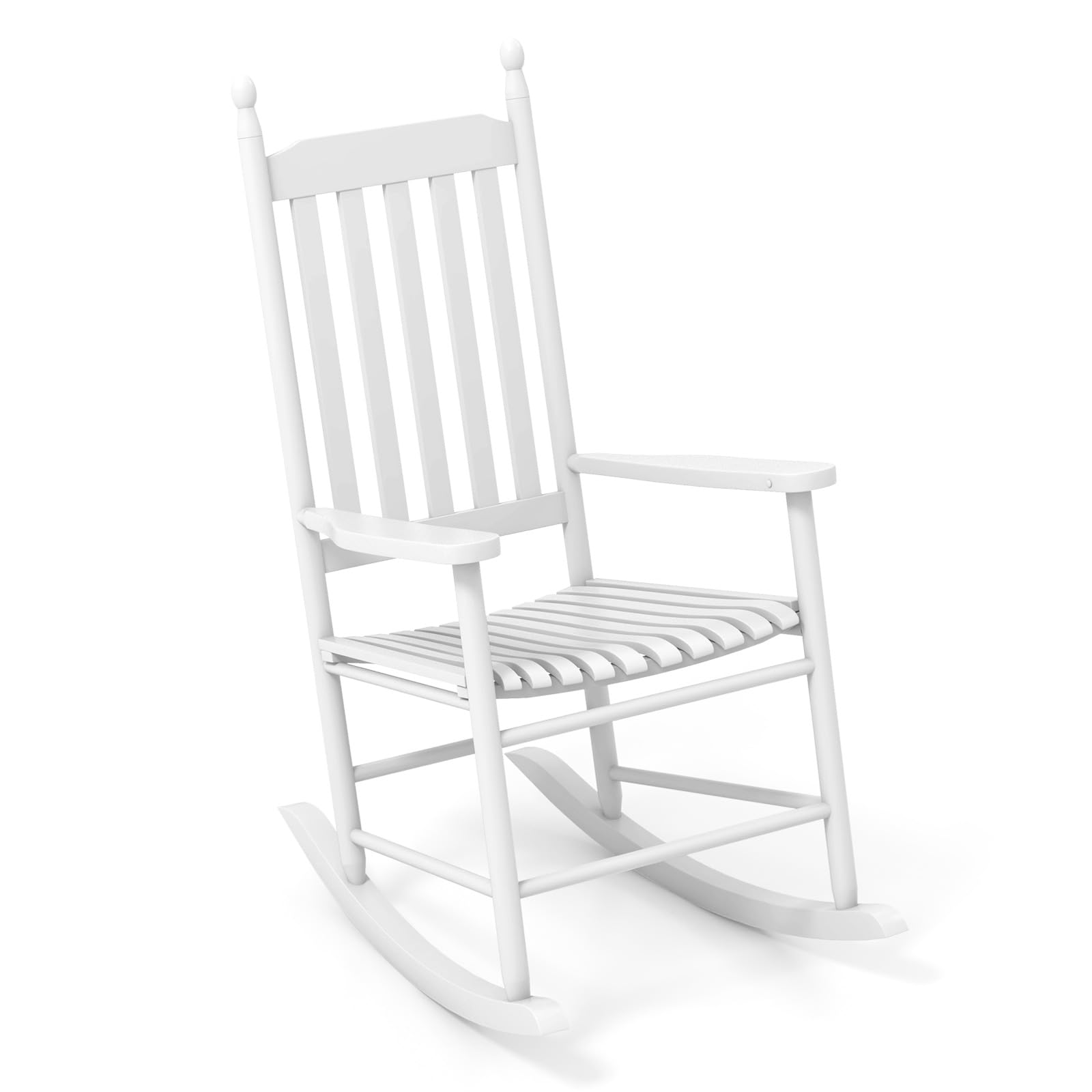 Giantex Outdoor Rocking Chair Set, All Weather Patio Rocker w/Solid Rocking Base & High-Back