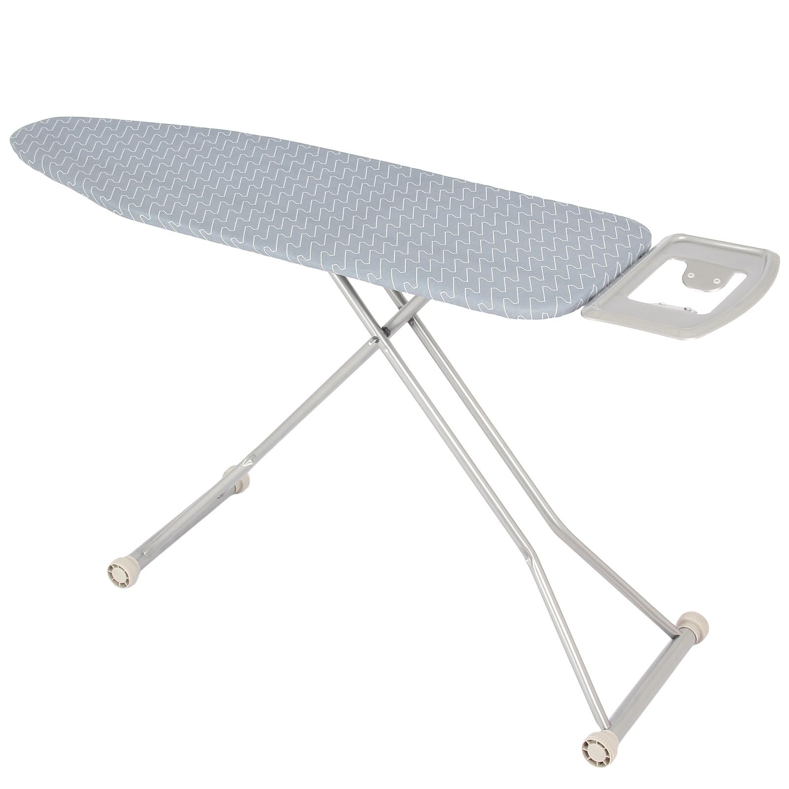 Giantex Ironing Board with Iron Rest, Carbon Steel Iron Board with 4 Layer Heat Resistant Cover & Pad