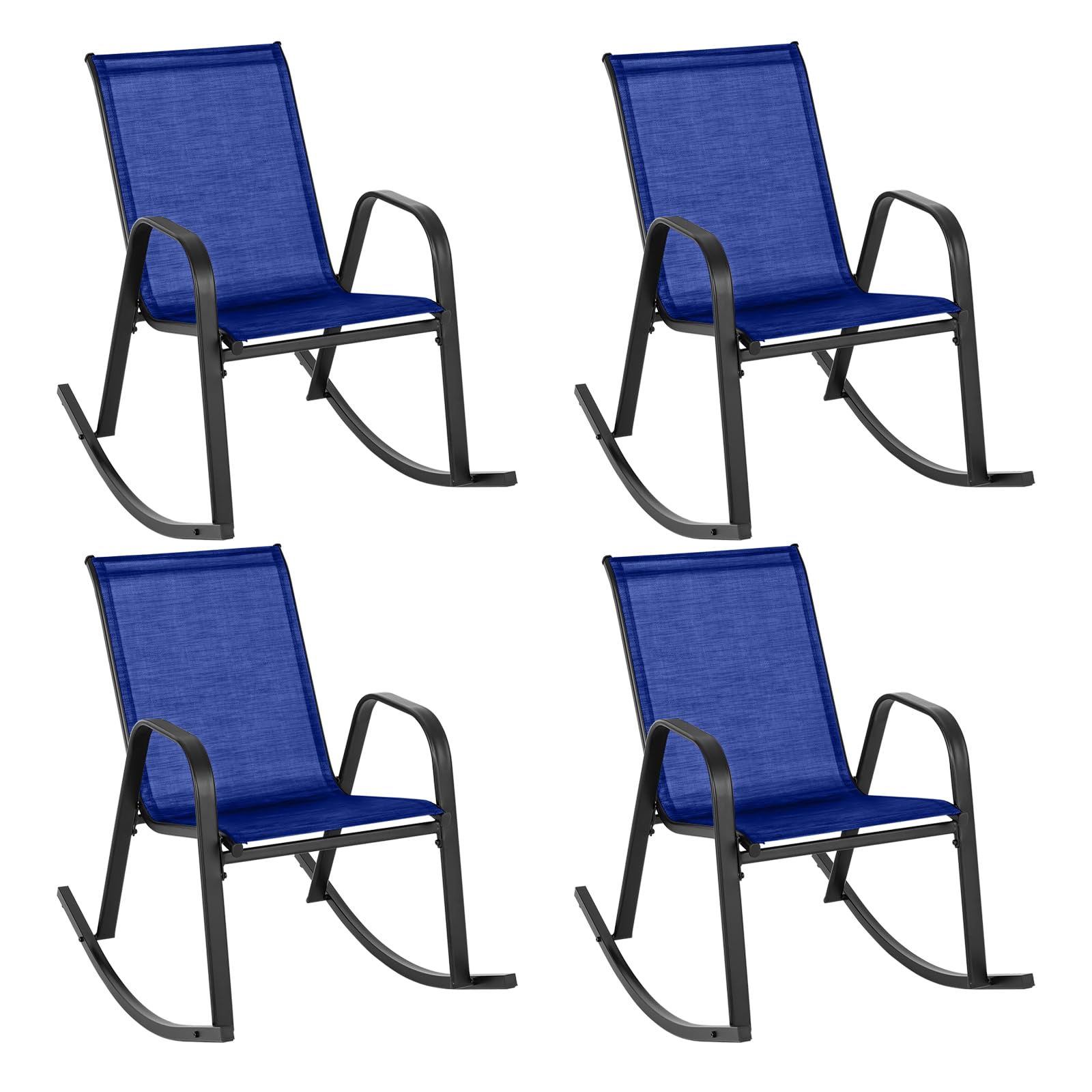 Giantex Outdoor Rocking Chairs , Patio Rocking Chairs w/Breathable Seat & Back