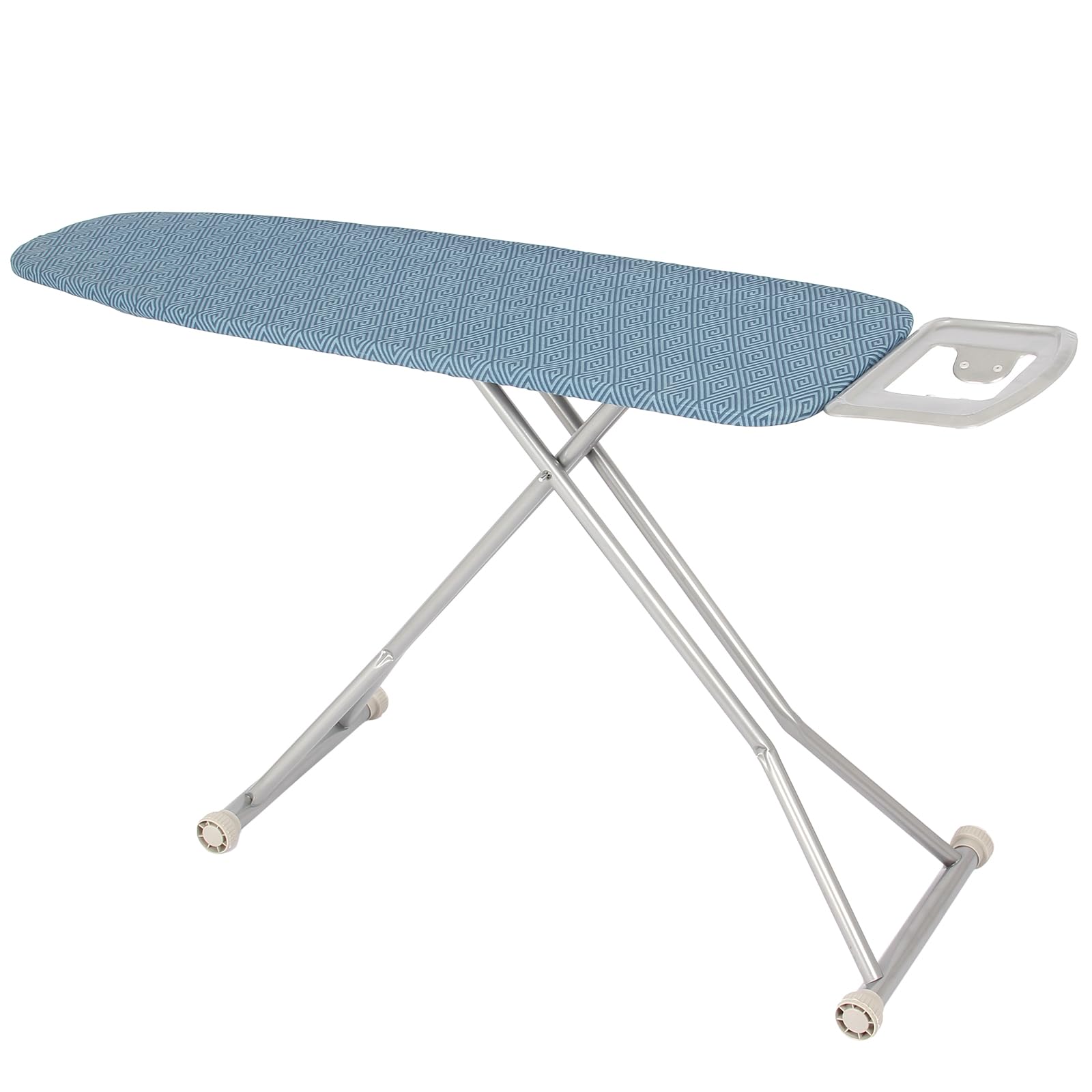 Giantex Ironing Board with Iron Rest, Carbon Steel Iron Board with 4 Layer Heat Resistant Cover & Pad