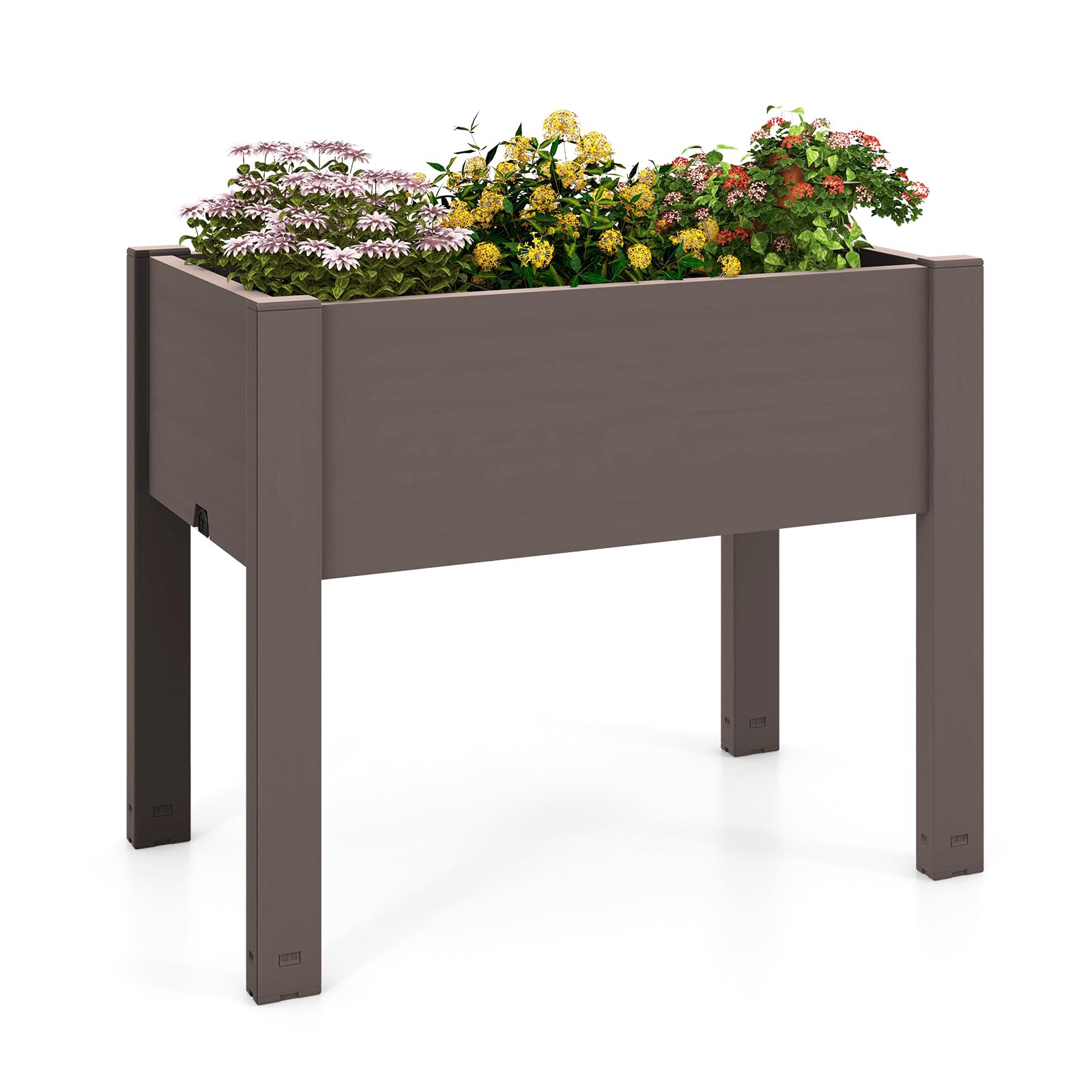 Giantex Raised Garden Bed with Legs, Self-Watering Planter Box with Water Level Indicator