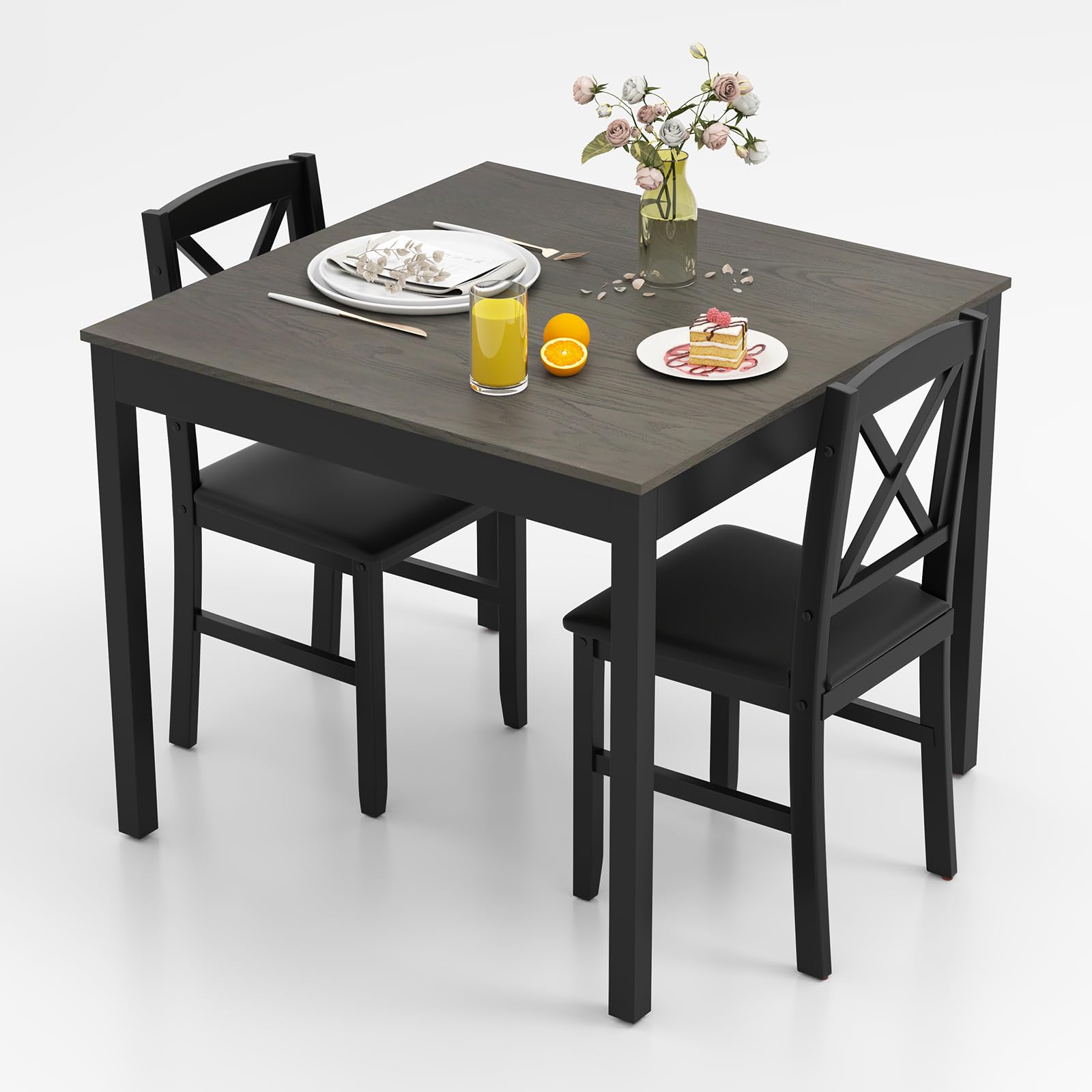 Giantex 3-Piece Dining Table Set for 2