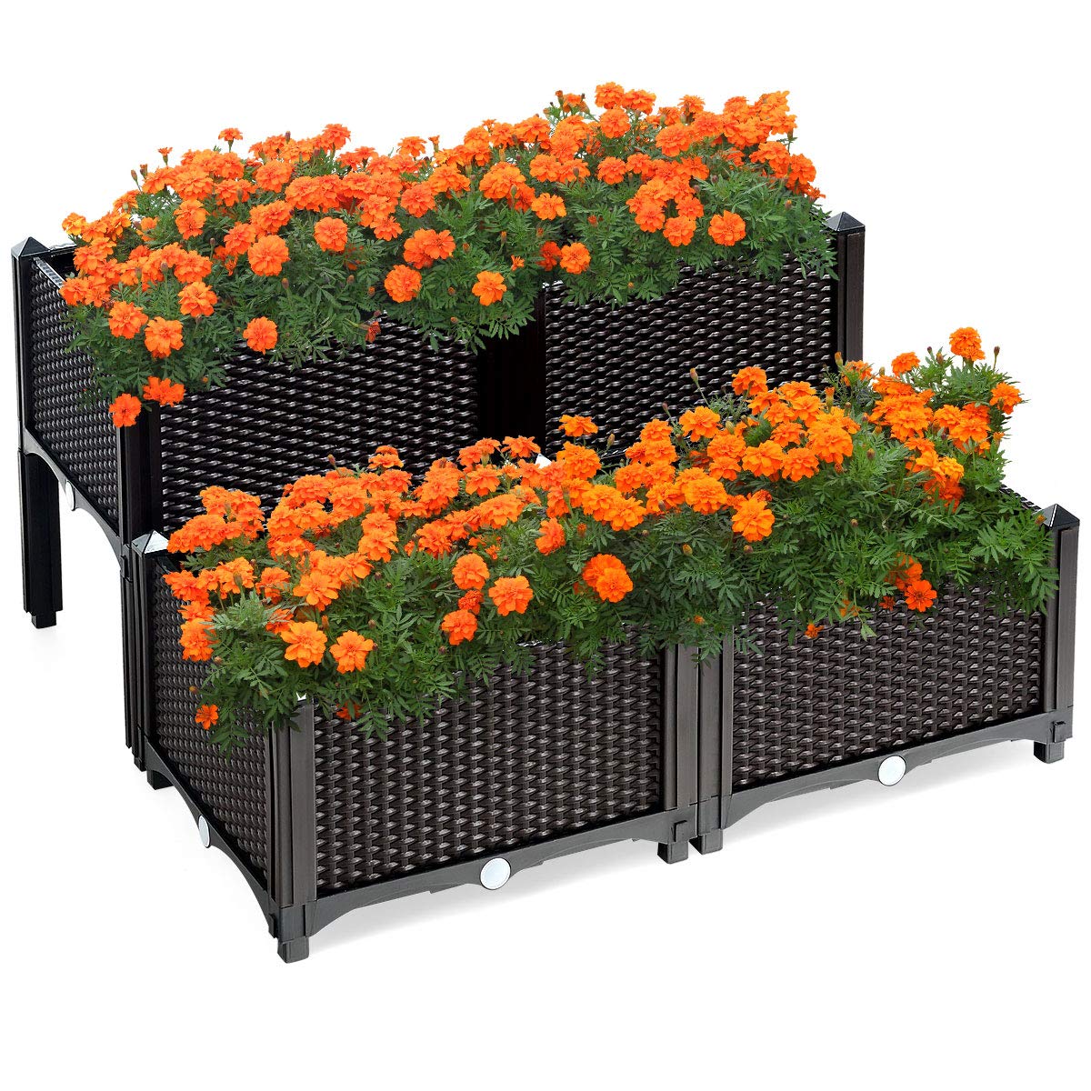 Set of 4 Raised Garden Bed Kits