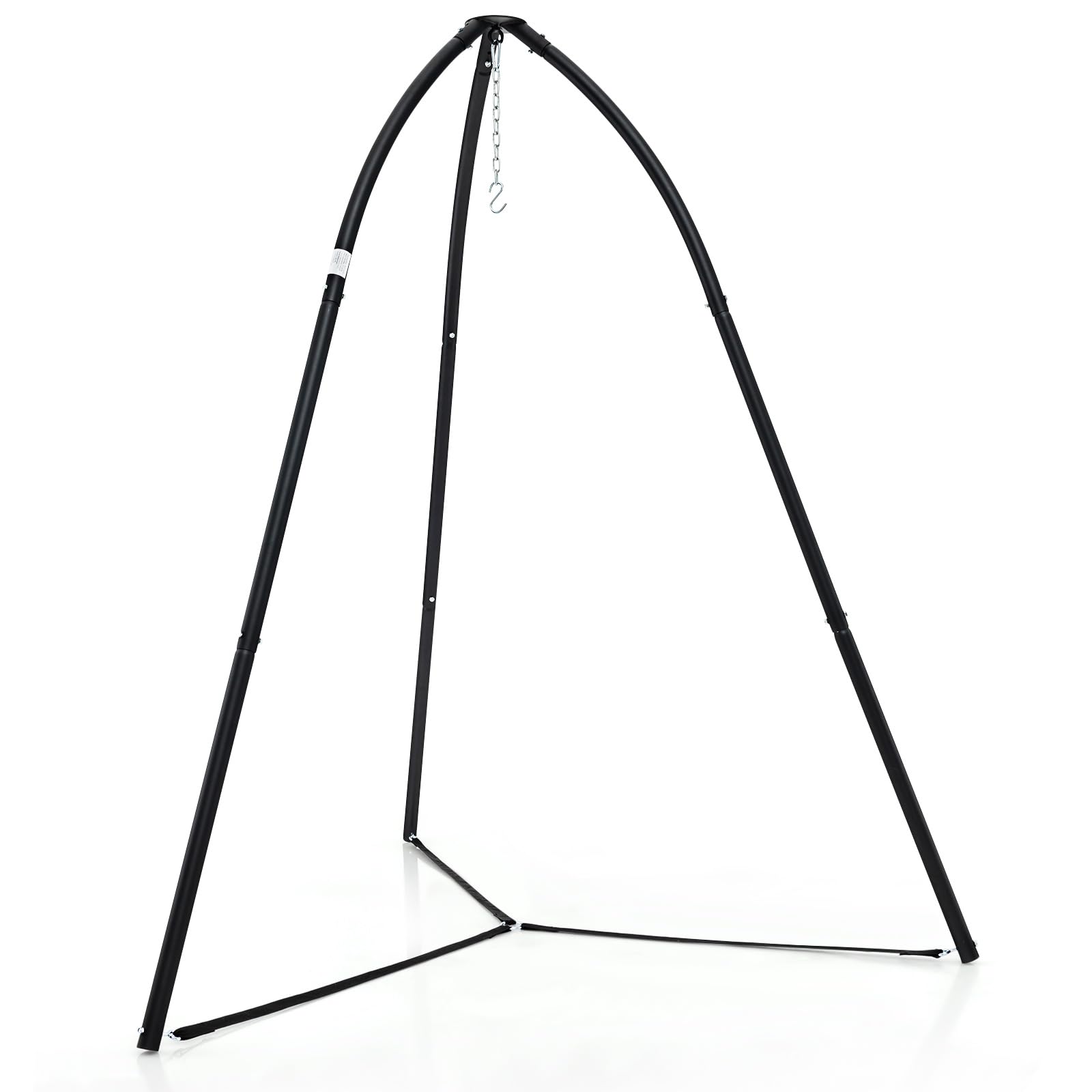 Giantex Metal Hammock Stand for Outside - Tripod Hanging Chair Stand Only,  78” x 86” Indoor Outdoor Swing Stand for Patio