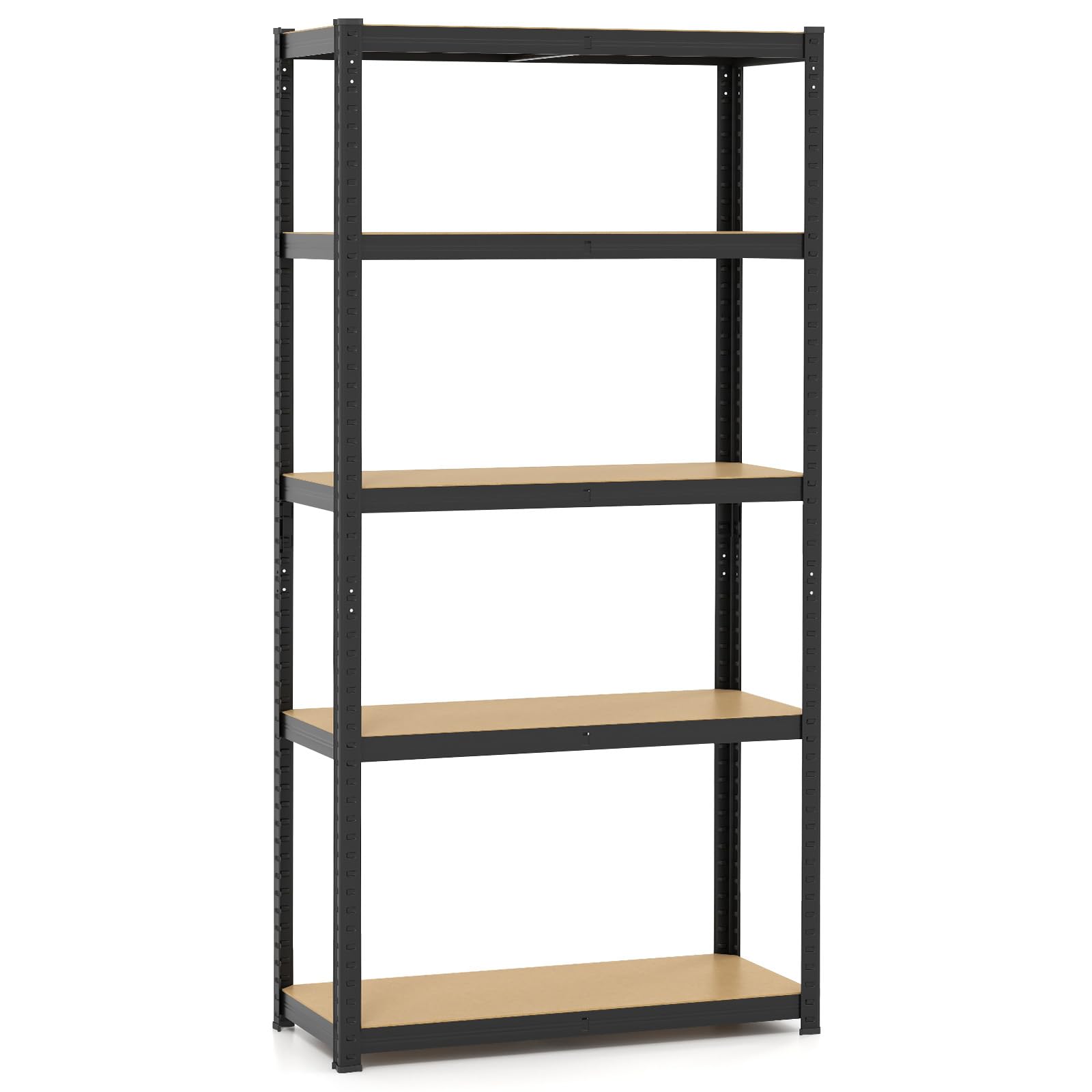 Giantex 5-Tier Storage Utility Shelves, 2000 LBS Total Load Capacity, Metal Garage Shelving Unit