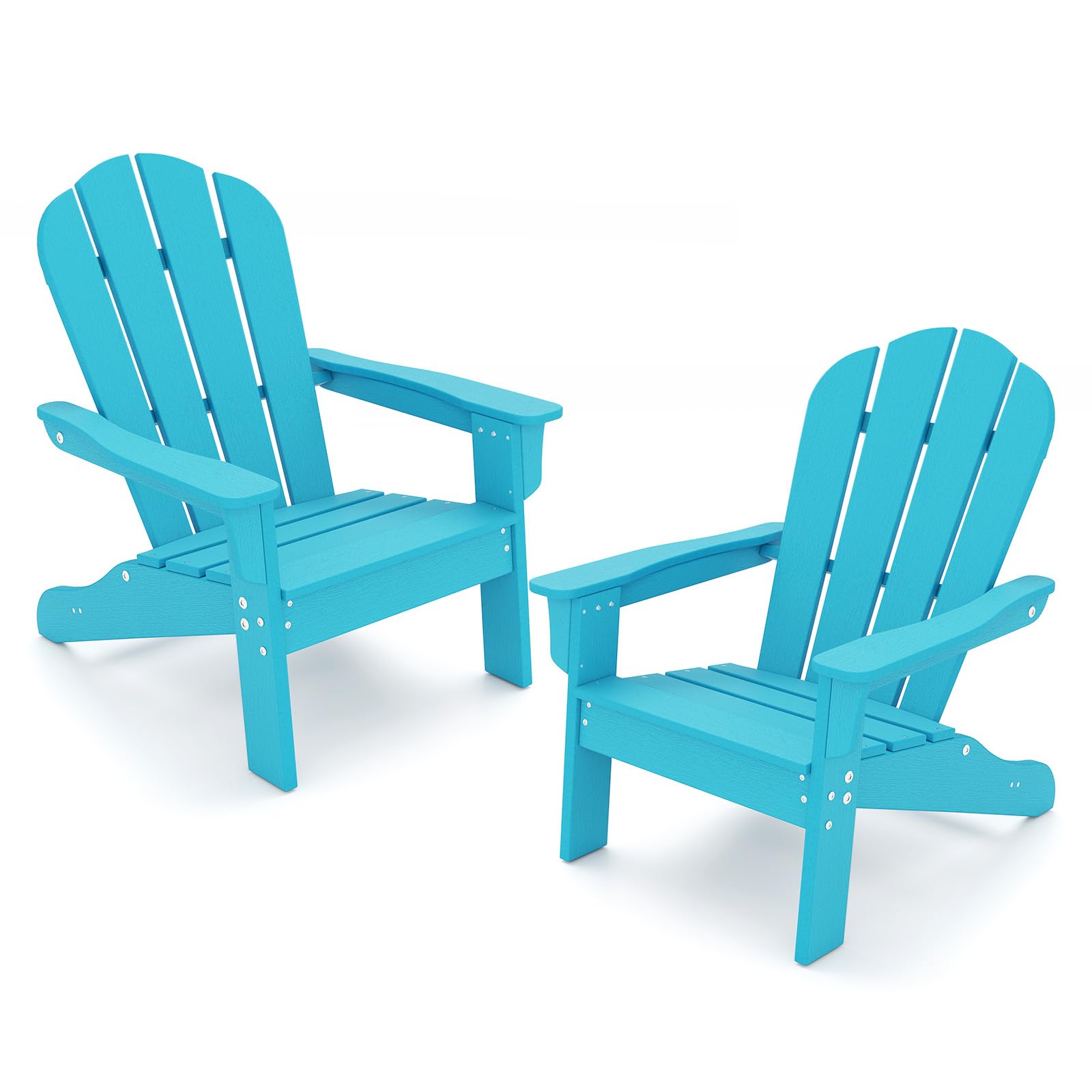 Giantex HDPE Kids Adirondack Chair - All-Weather Lawn Toddler Chair with Ergonomic Design