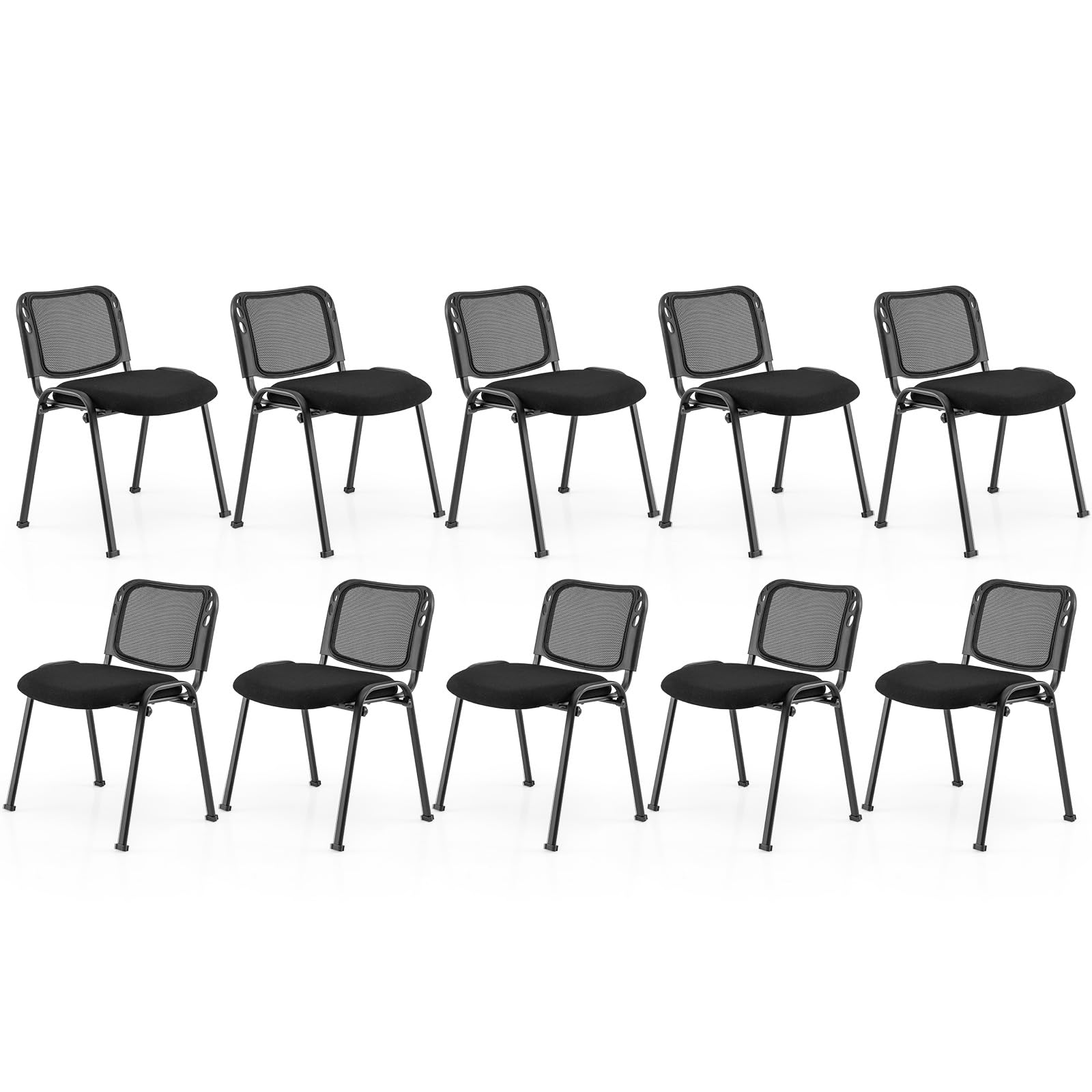 Giantex Set of 5 Conference Chair Elegant Design Stackable Office Waiting Room Guest Reception (32 H)