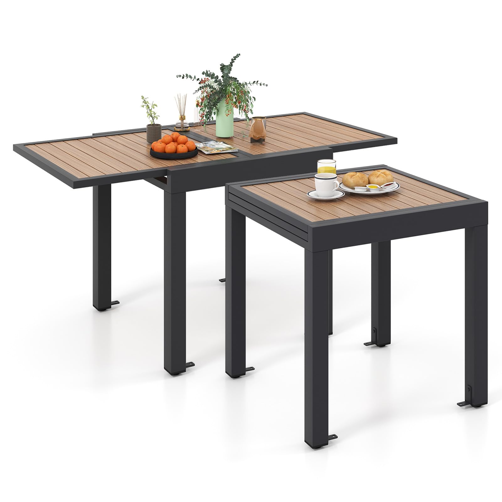 Giantex 31.5"-63" Expandable Patio Dining Table