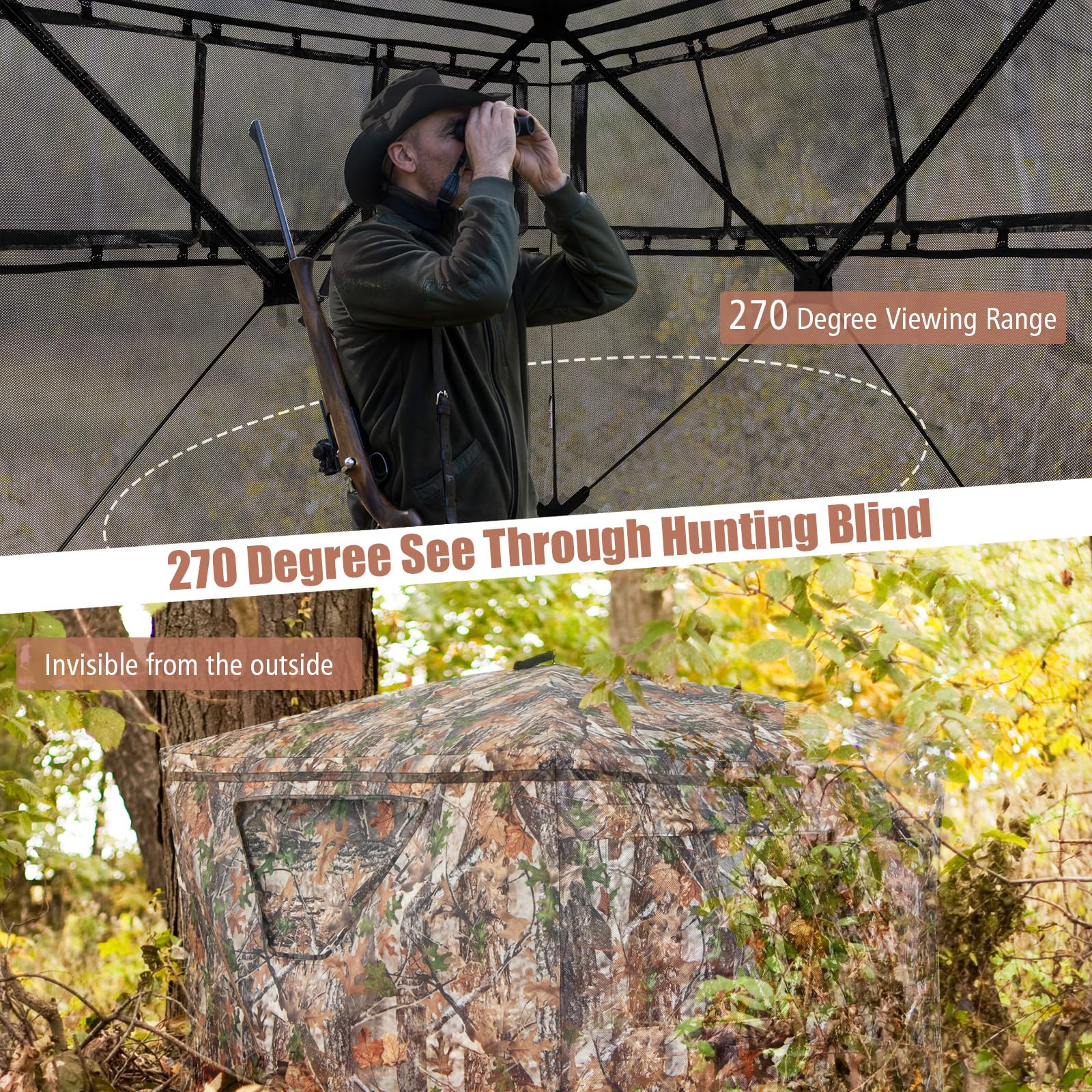 Giantex Ground Blinds for Deer Hunting - Portable Hunting Blind