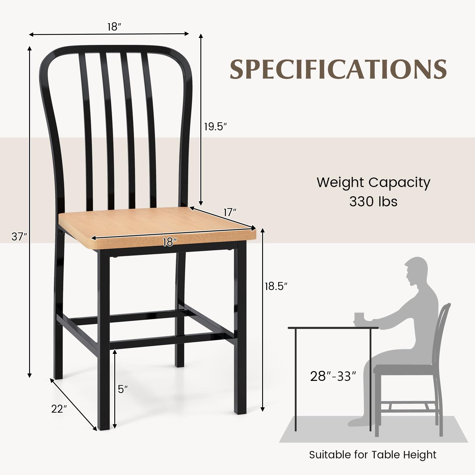 Giantex Dining Chairs Set