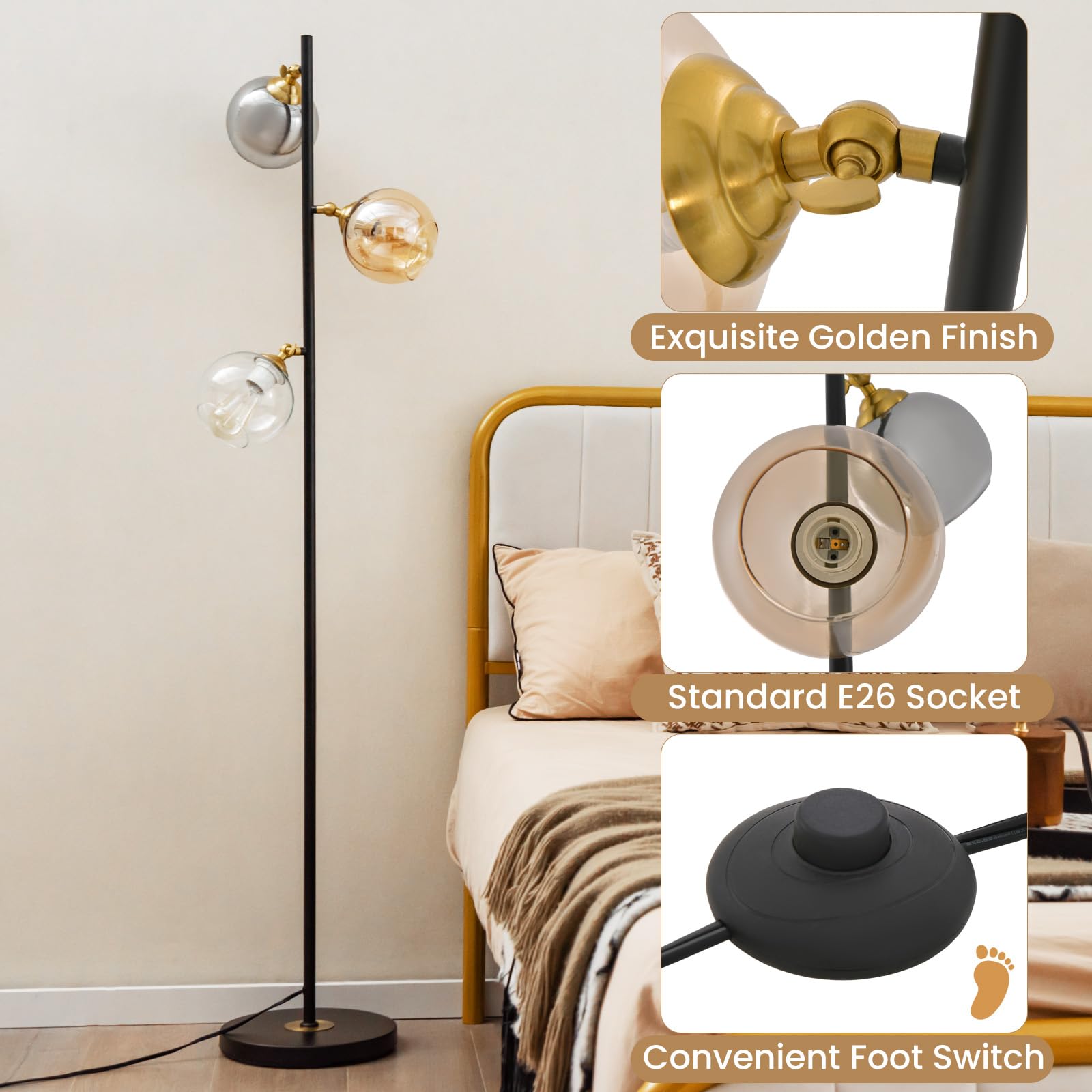 Giantex Modern Mid-Century Floor Lamp