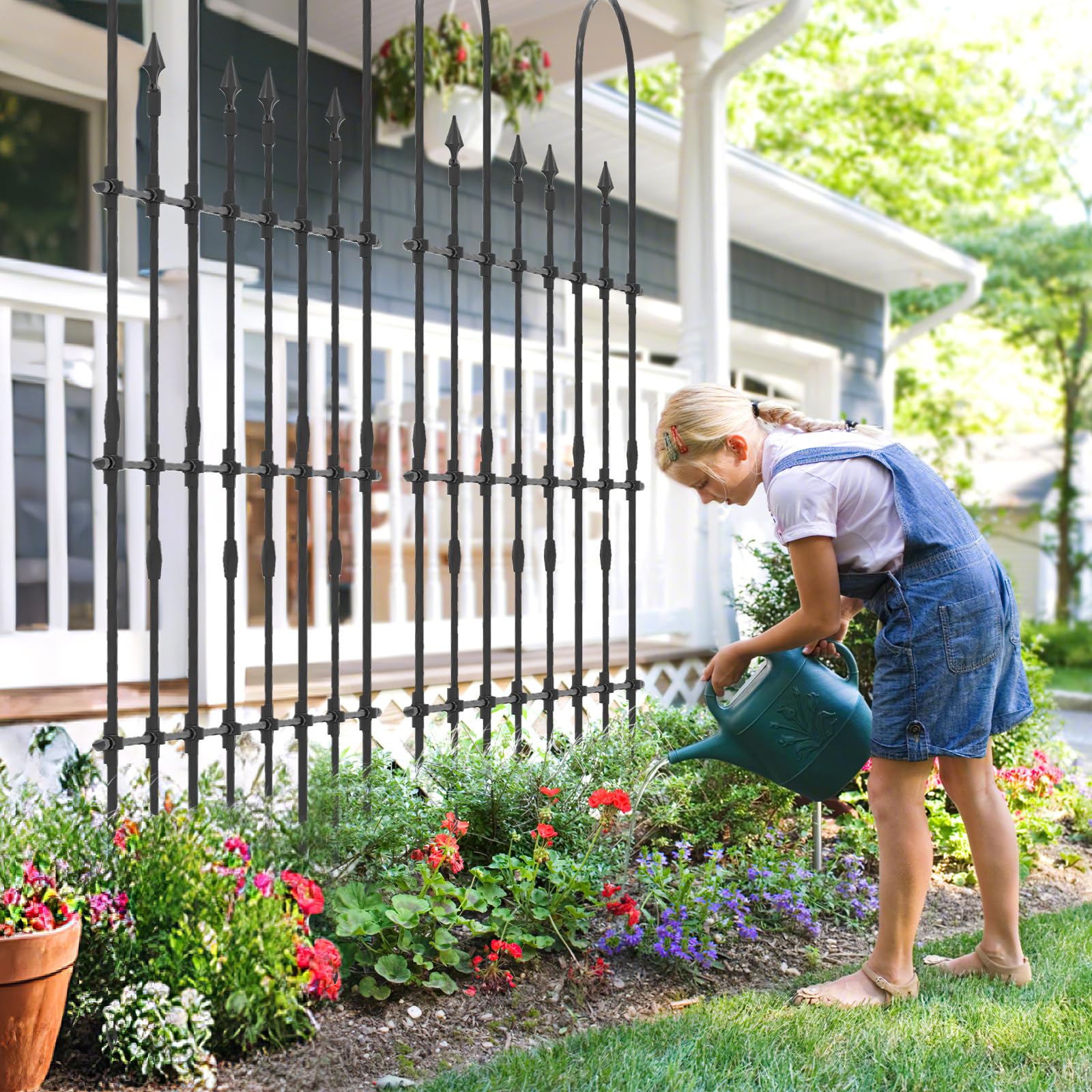 Giantex Outdoor Garden Trellis for for Climbing Plants, 73” Tall Trellis w/Rustproof PE Coated Metal Pipes