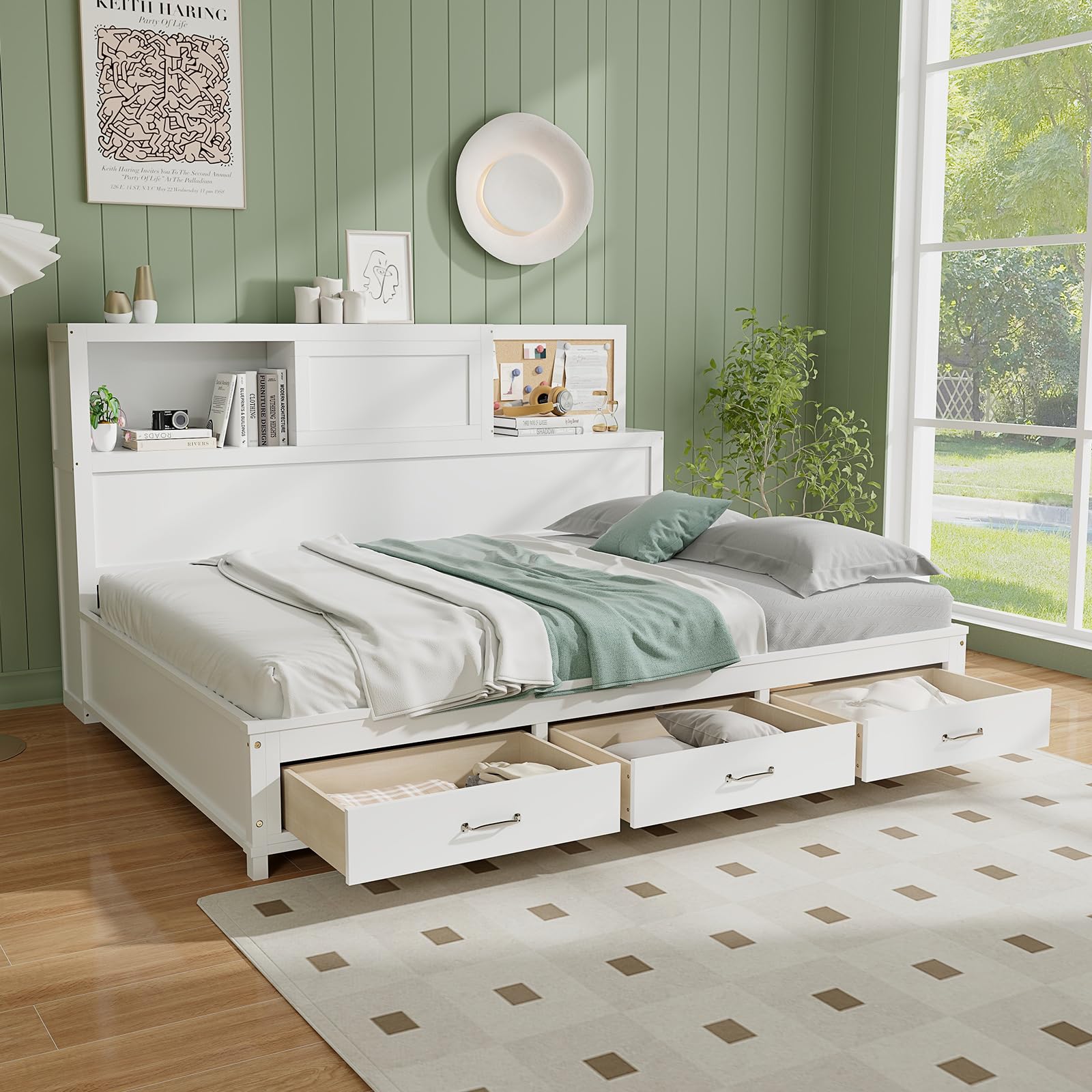 Giantex Daybed with 3 Storage Drawers