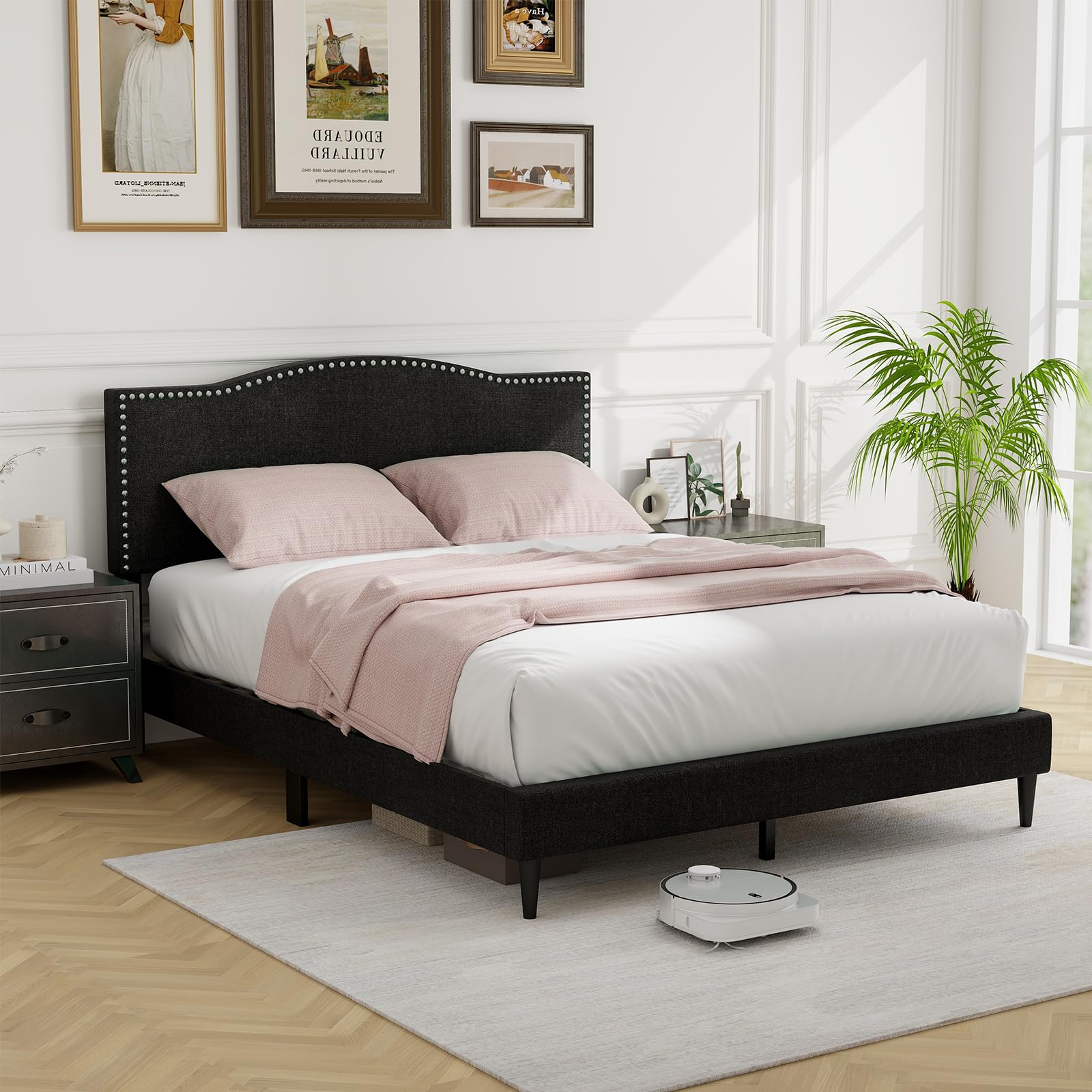 Giantex Queen Bed Frame with Headboard