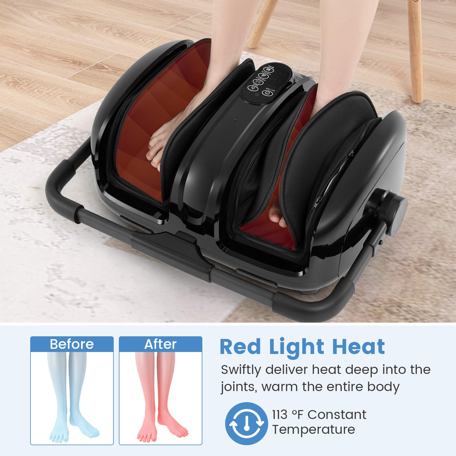 Giantex Foot Massager with Heat, Electric Foot Massager