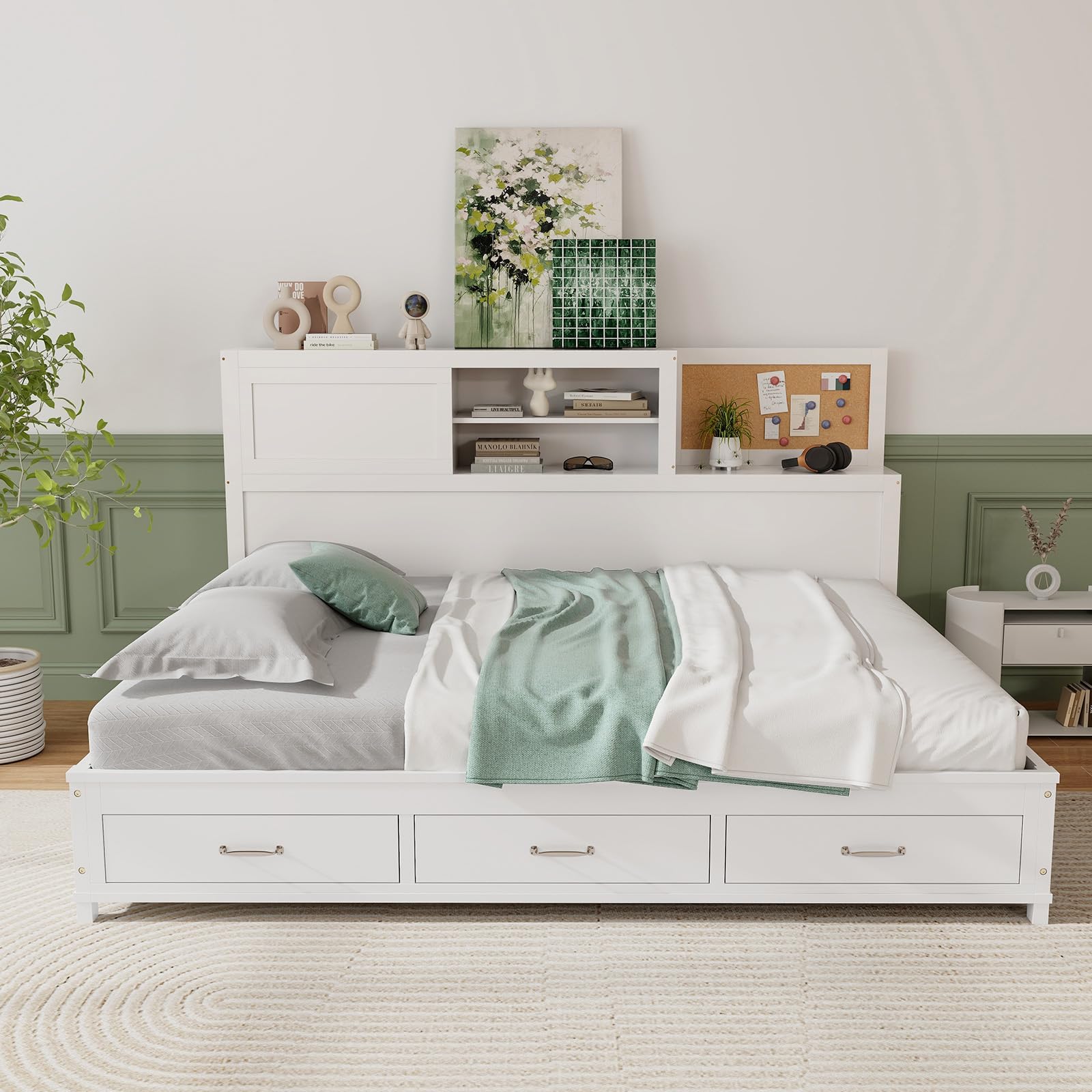 Giantex Daybed with 3 Storage Drawers