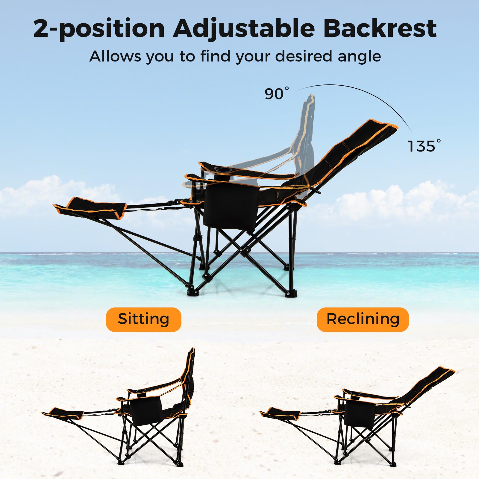 Giantex Hammock Camping Chair, Folding Chairs for Outside