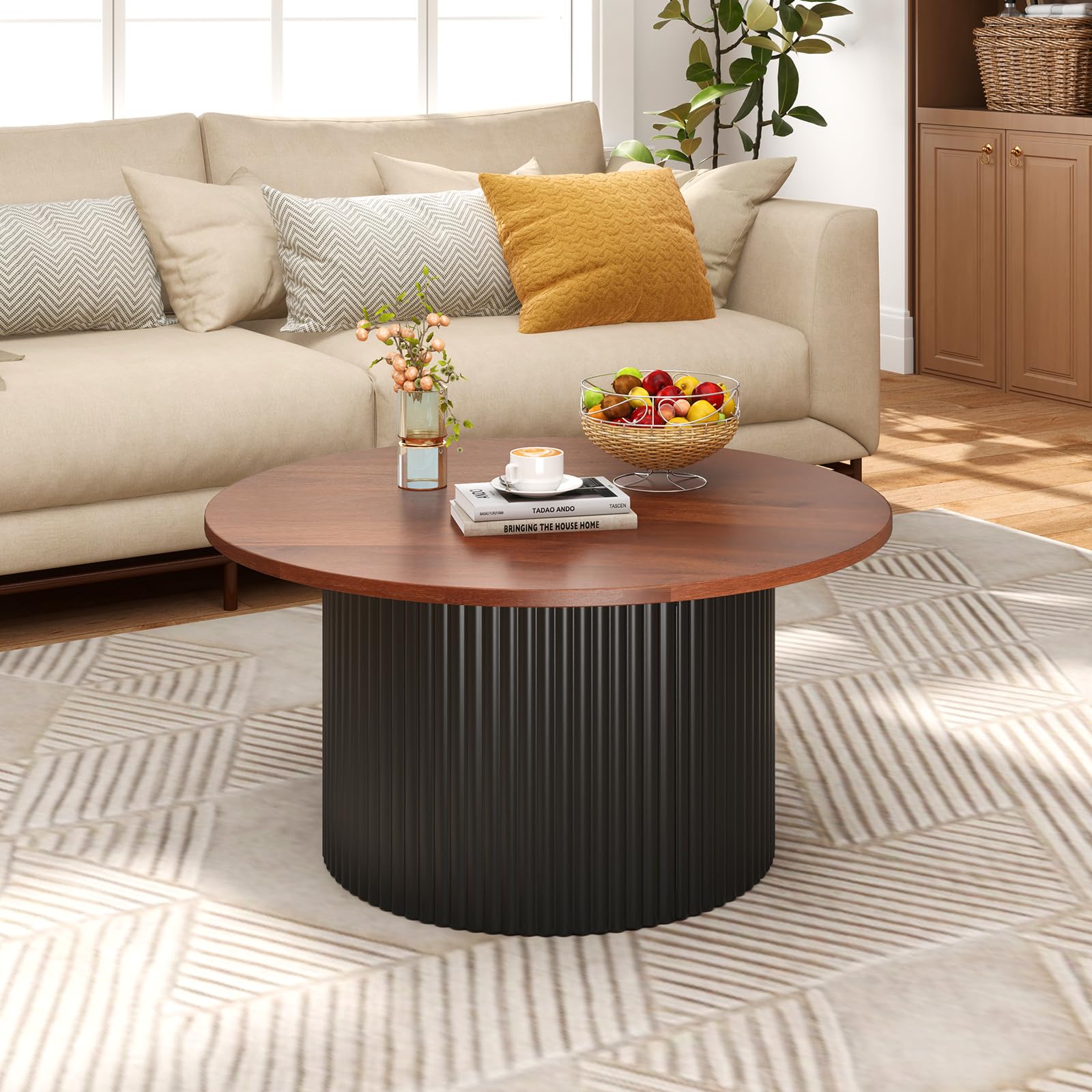Giantex Round Coffee Table