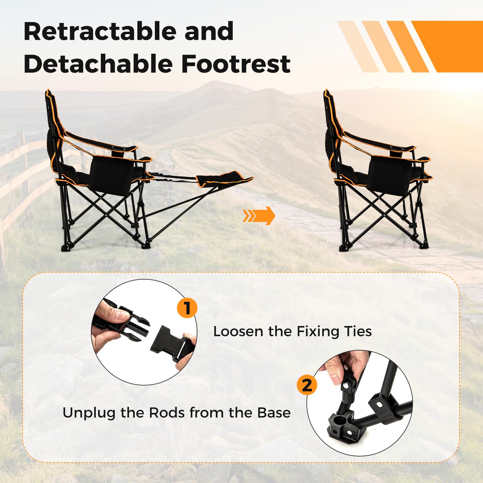 Giantex Hammock Camping Chair, Folding Chairs for Outside