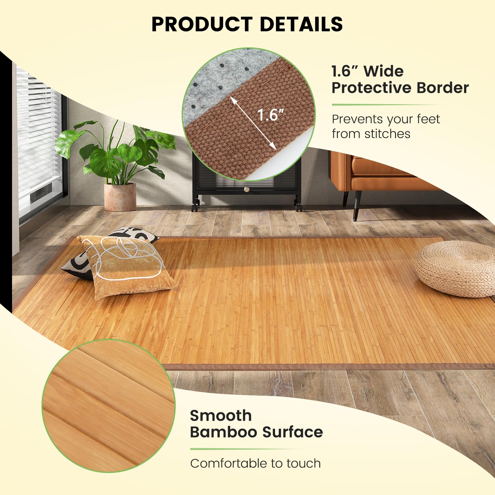 Roll up discount wood floor mat