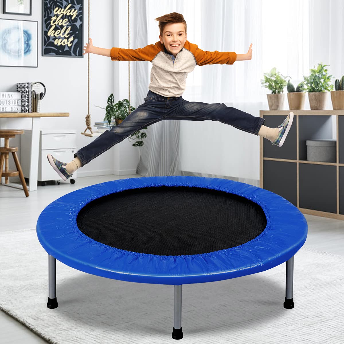 Giantex 36"  Foldable Rebounder Trampoline for Adults