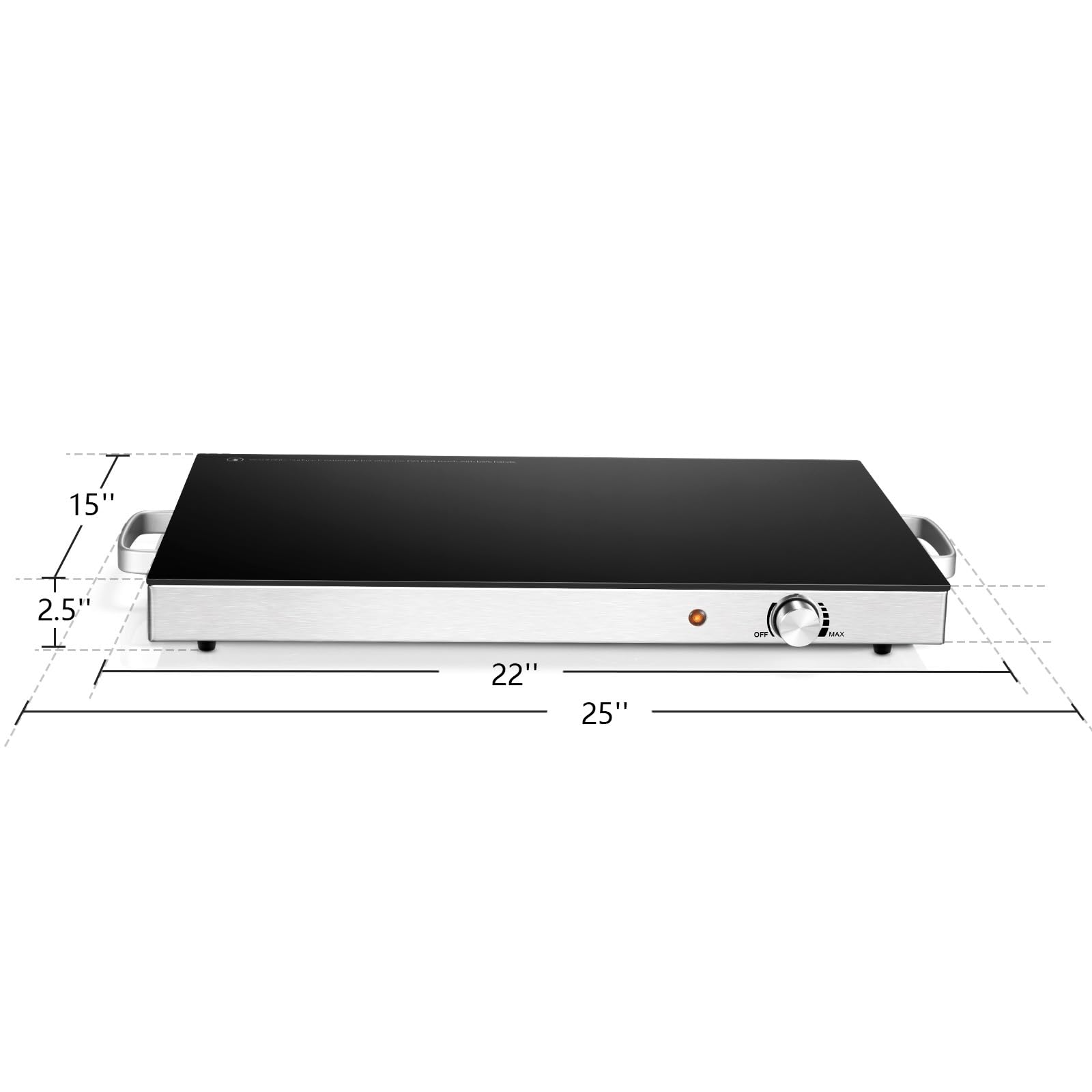 Giantex 2 Packs Electric Warming Tray, 22''x15'' Hot Plate with Adjustable Temperature Control