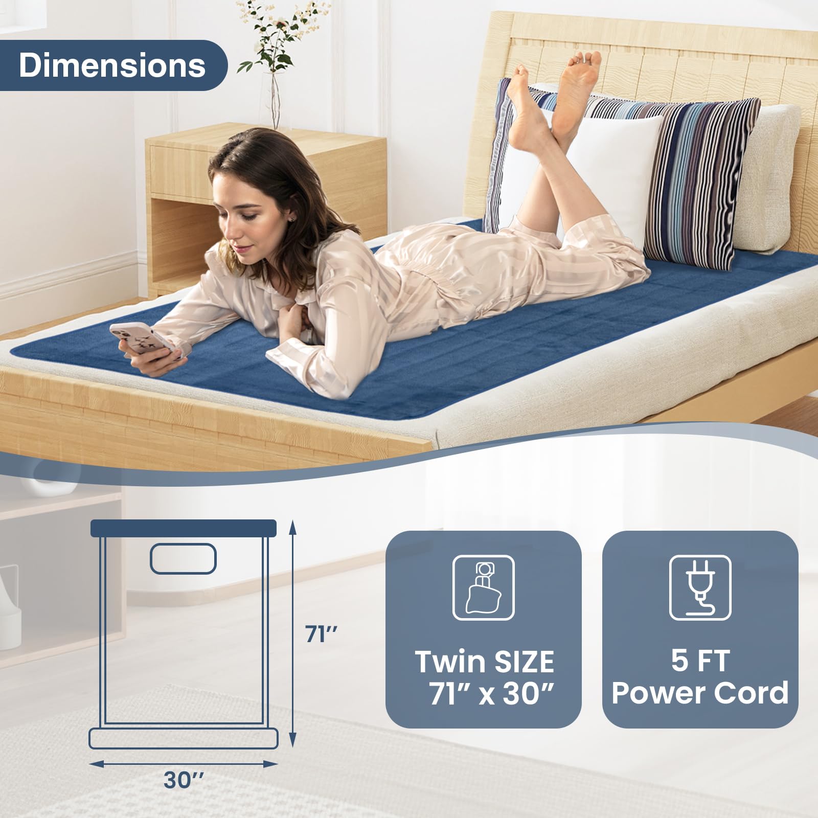 Giantex Heated Mattress Pad