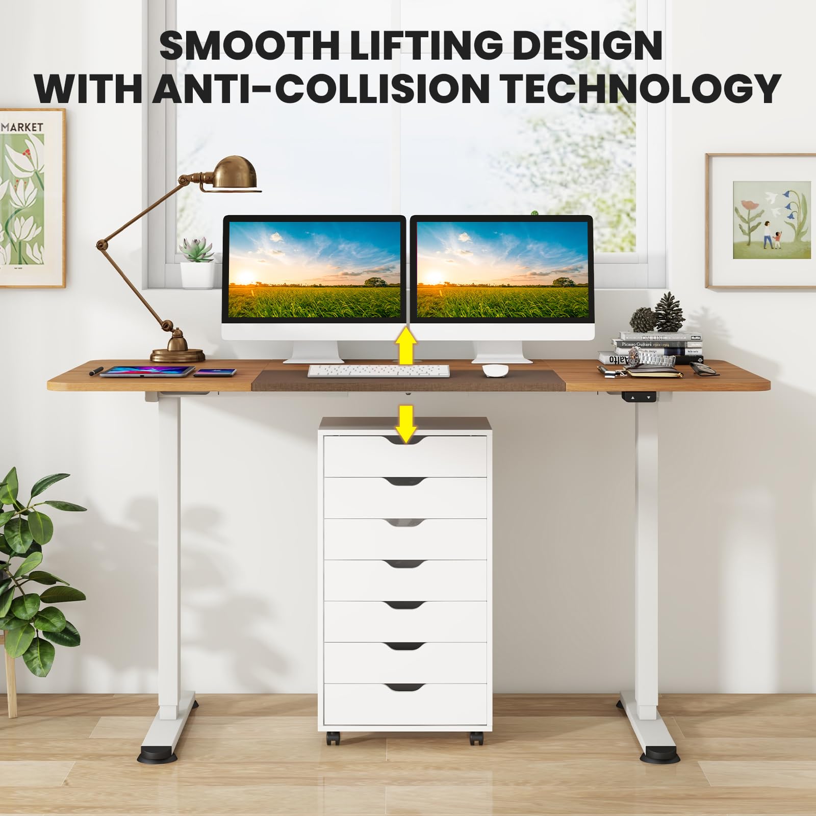 Giantex 55" x 28" Electric Standing Desk Adjustable Height