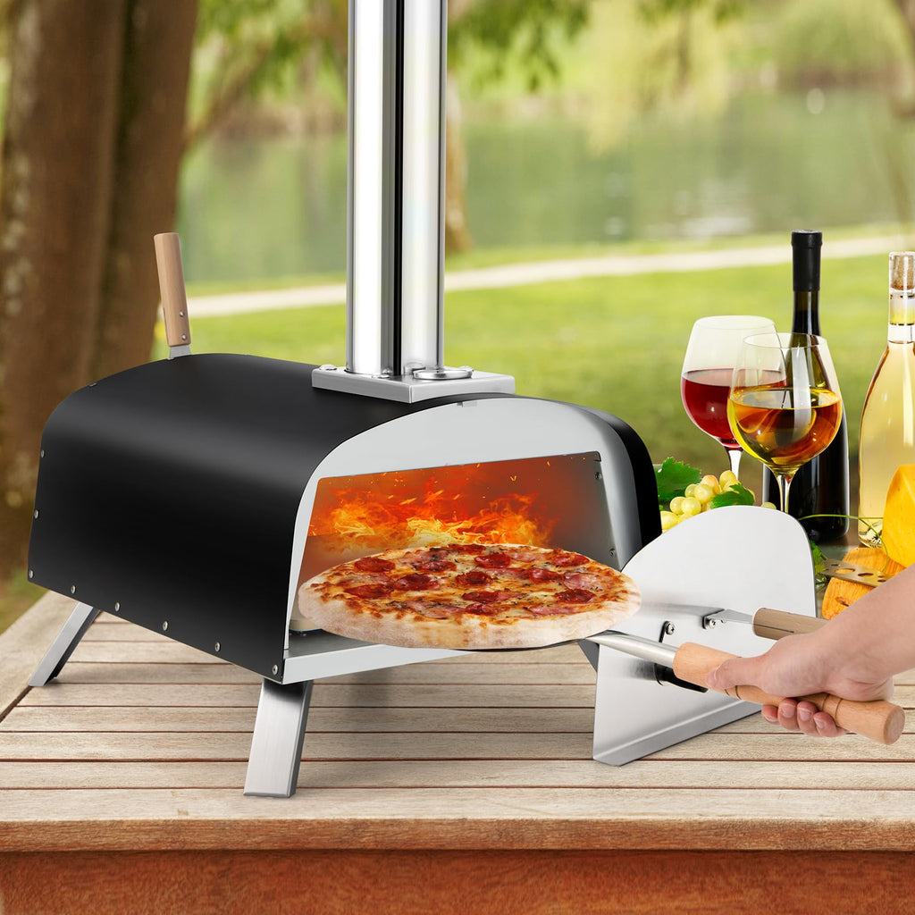 Deco Chef Outdoor Gas Pizza Oven, Portable Collapsable Design, Hassle-Free  Self-Rotating Baking Stone, Accessories, Stainless Steel 