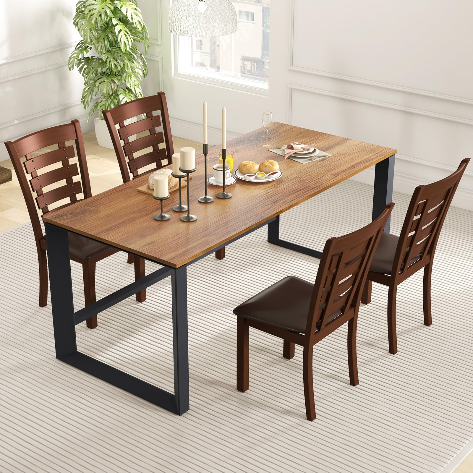 Giantex Wood Dining Chairs Set