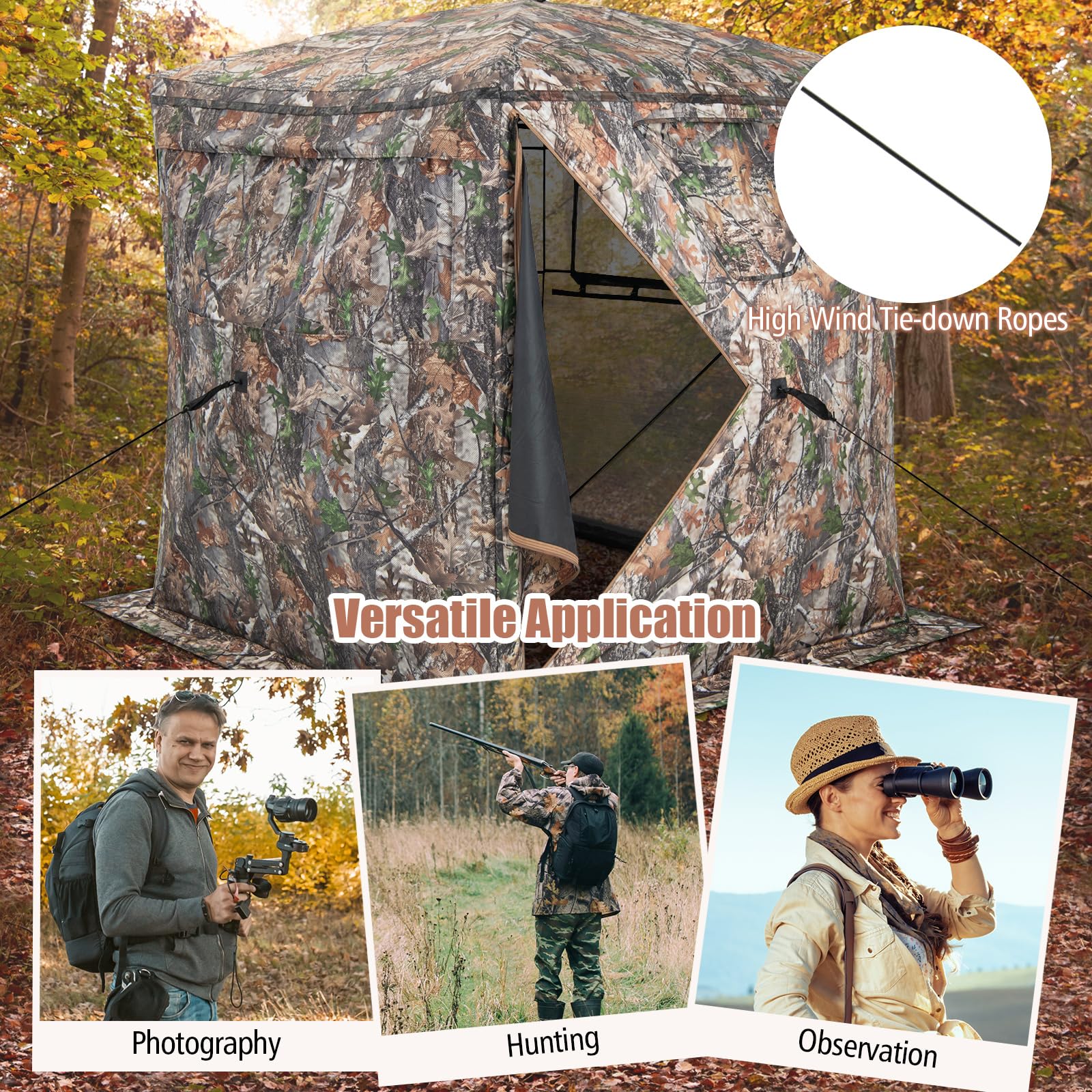 Giantex Ground Blinds for Deer Hunting - Portable Hunting Blind