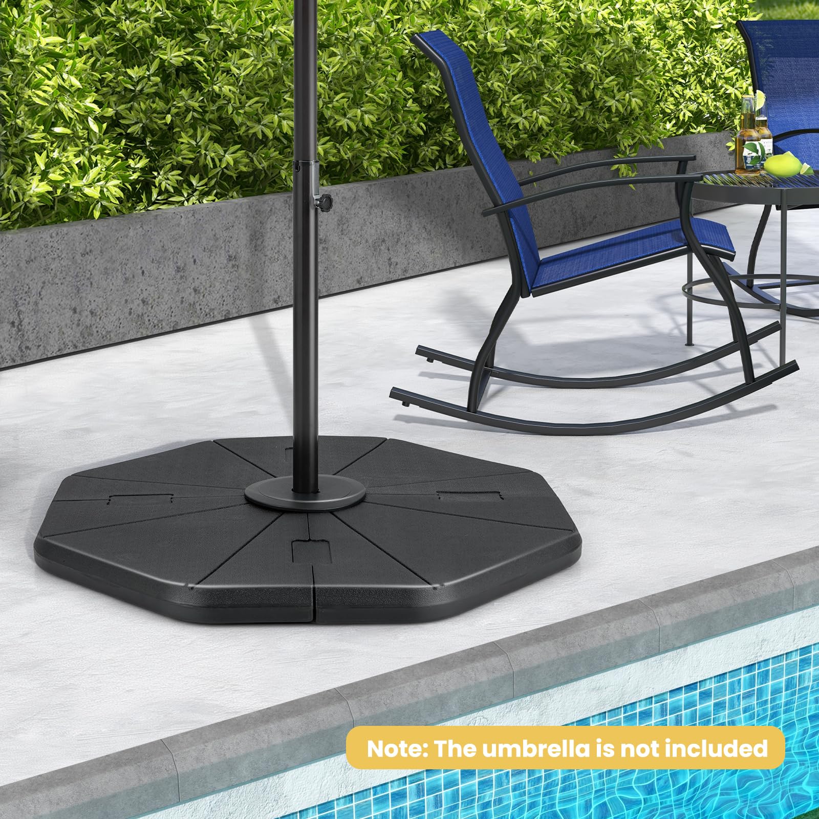 Giantex 208 lbs Patio Offset Umbrella Base