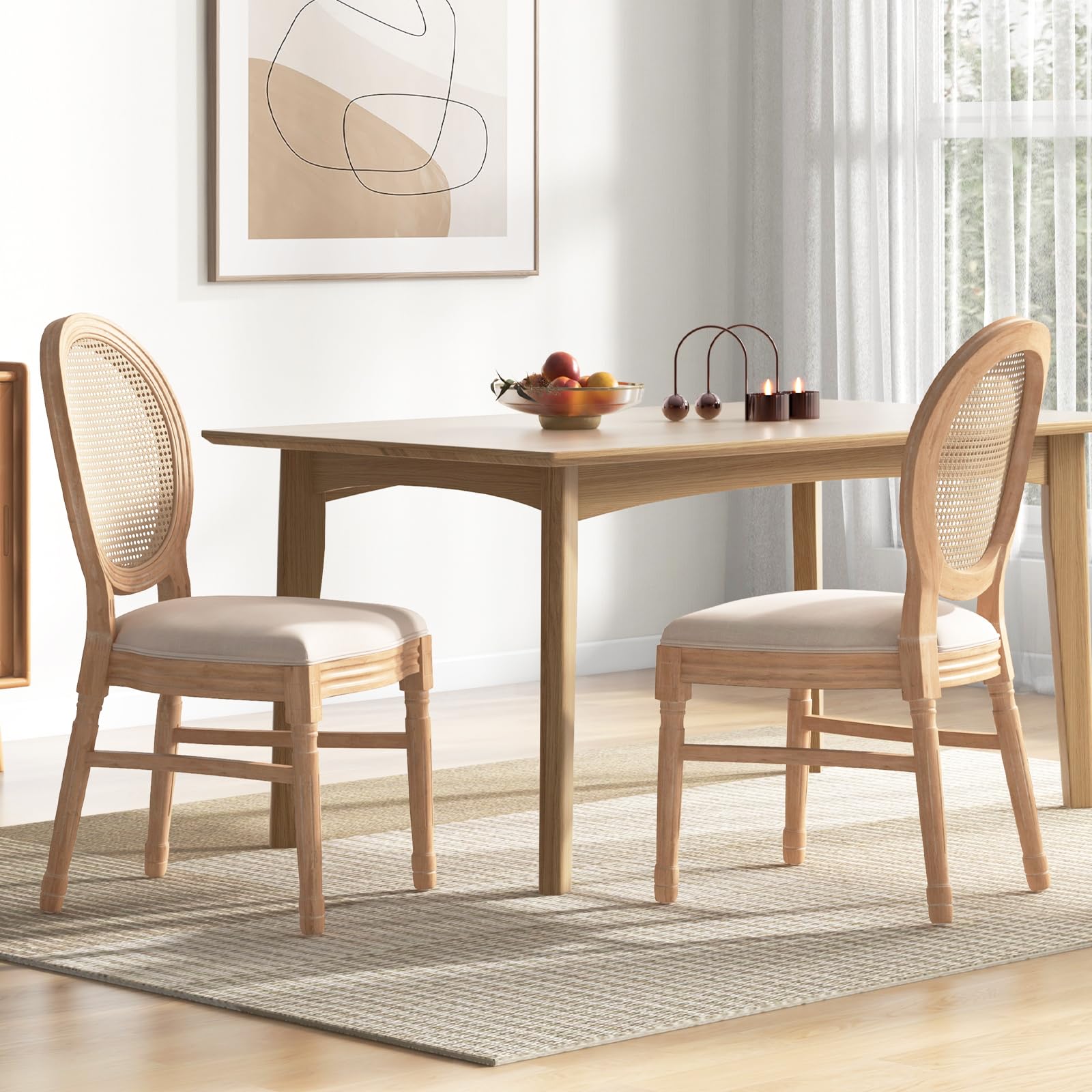 Giantex Wood Dining Chairs Set