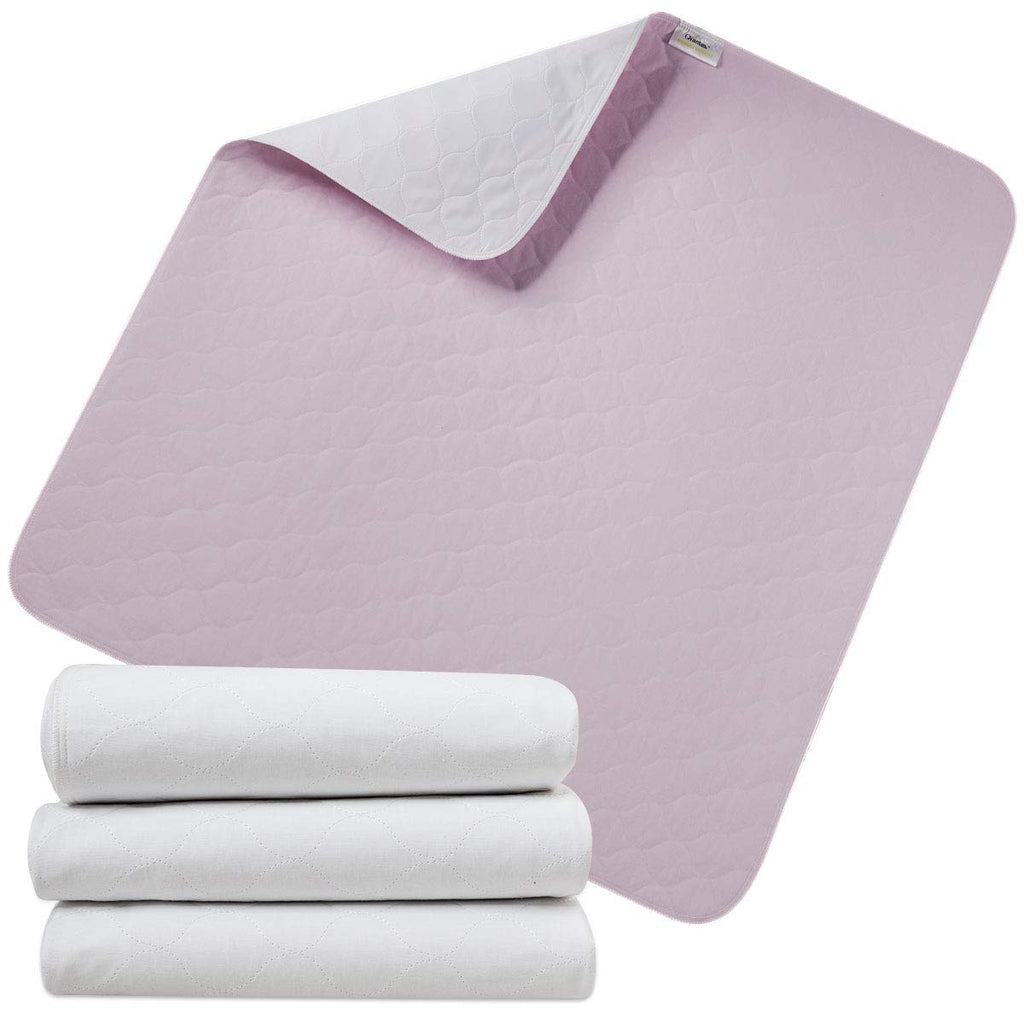 Giantex 4 Pcs Washable Underpads, 36'' x 34'' Waterproof Bed Pads