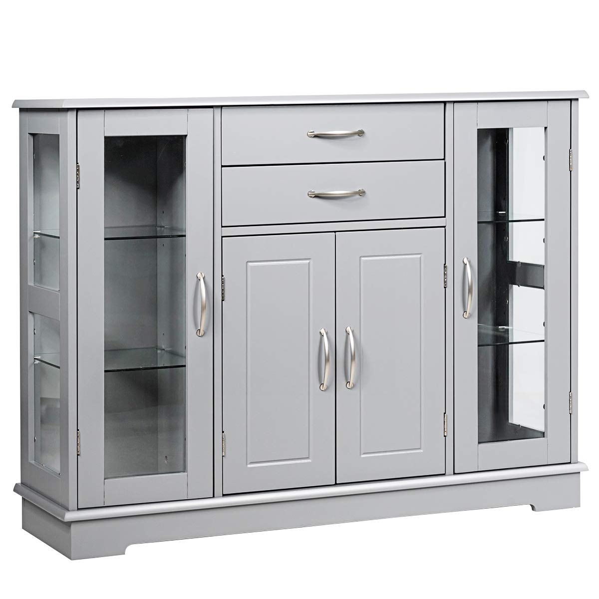 Giantex Sideboard Buffet Server Storage Cabinet W/ 2 Drawers