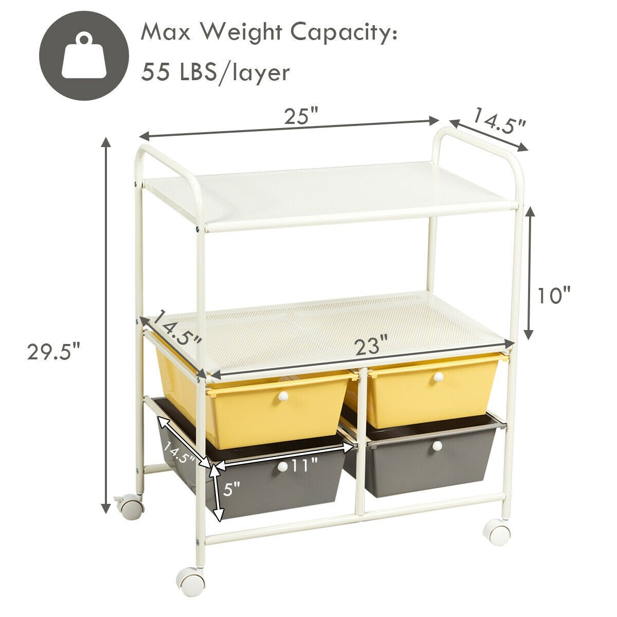 Rolling Storage Cart 