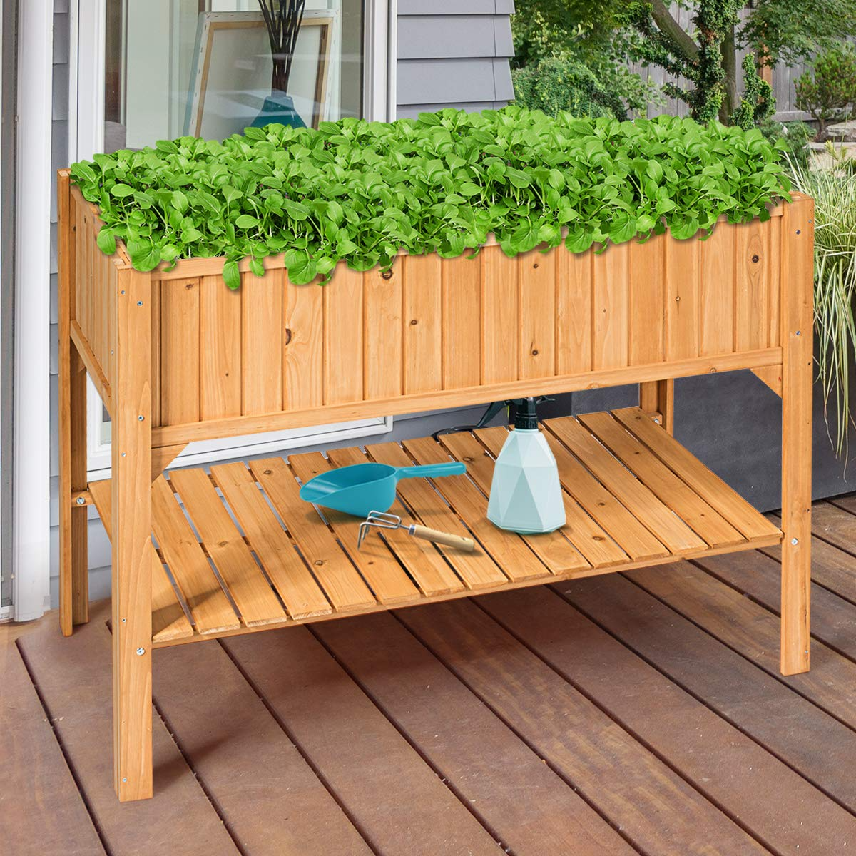 Raised Garden Planter Bed Box, 47" L x 22.5" W x 35.5" H